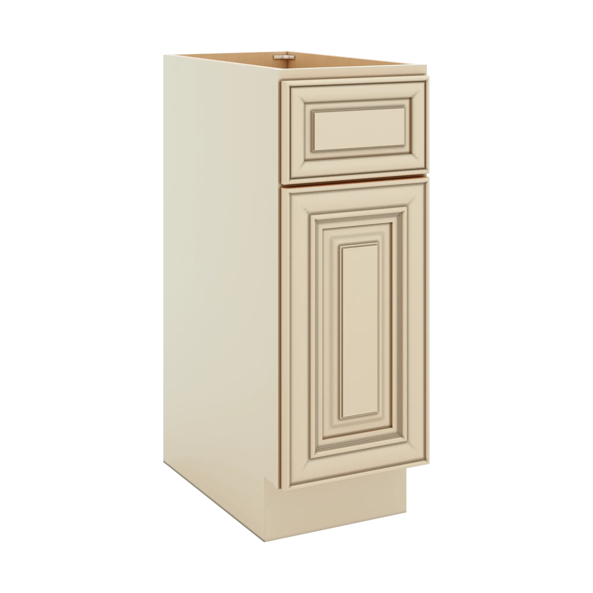 J&K Creme Glazed A7 Vanity Base Door/Drawer 12" W x 33" H x 21" D