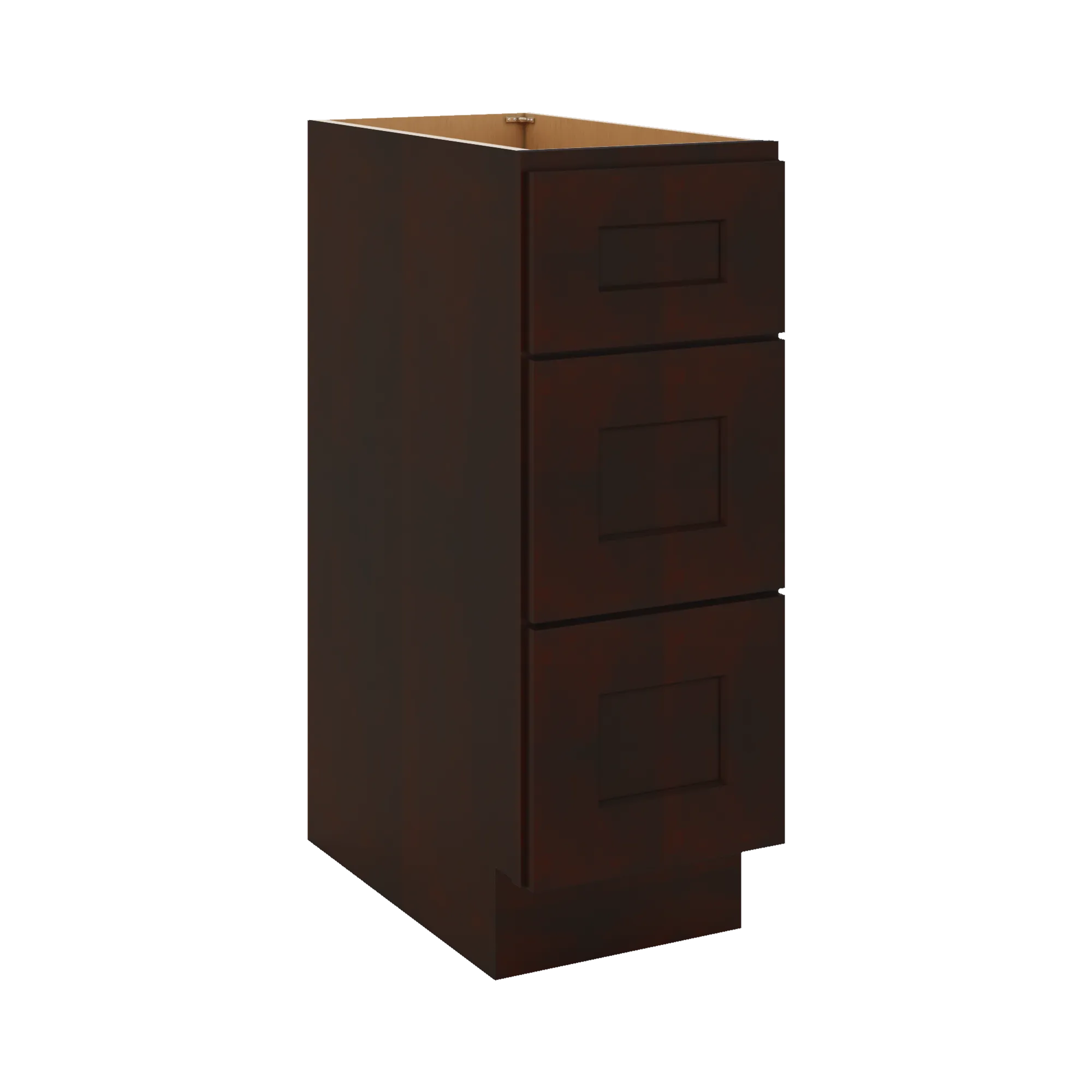 J&K Java Coffee S1 Vanity 3 Drawer Base 12" W x 33" H x 21" D