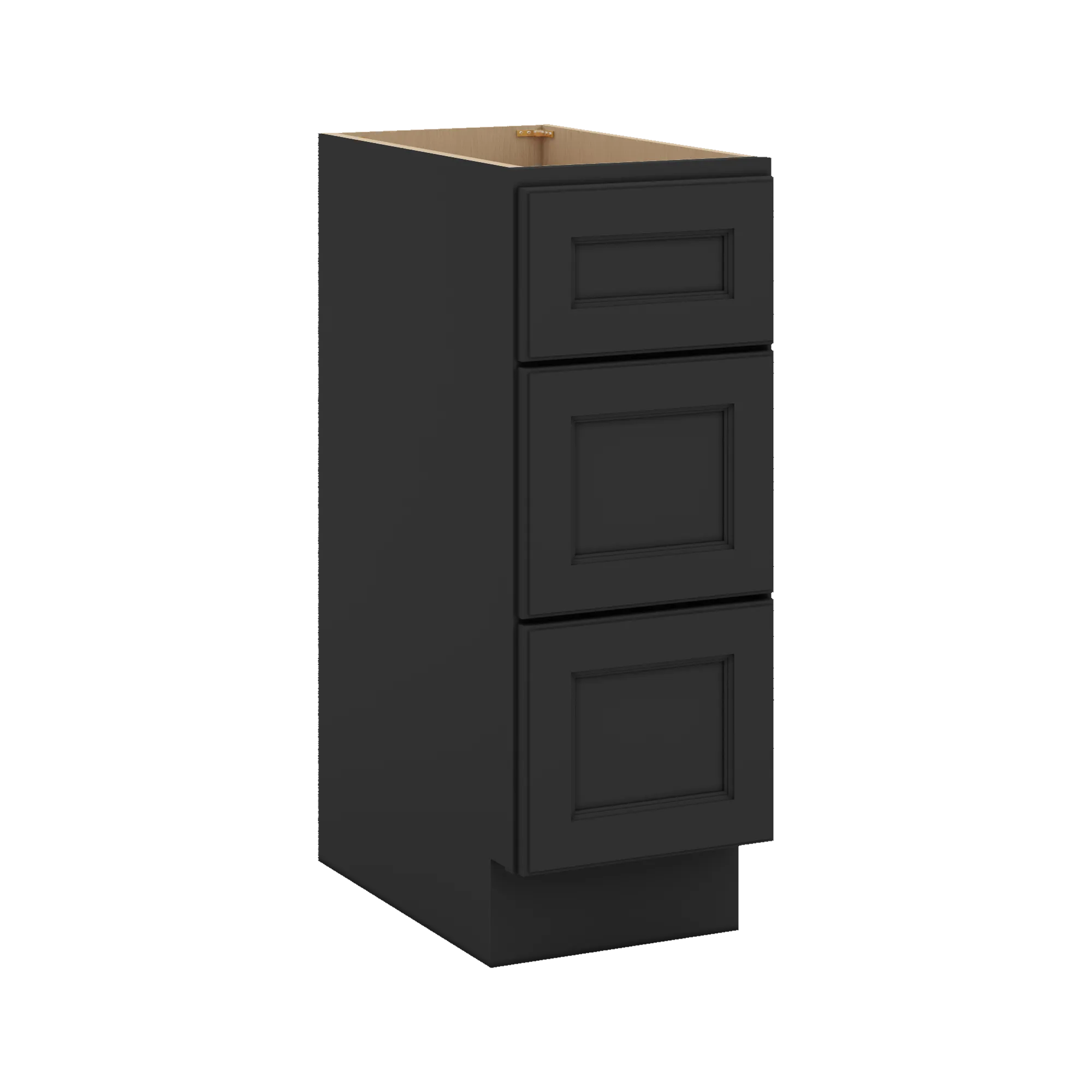 J&K Charcoal E2 Vanity 3 Drawer Base 12" W x 33" H x 21" D