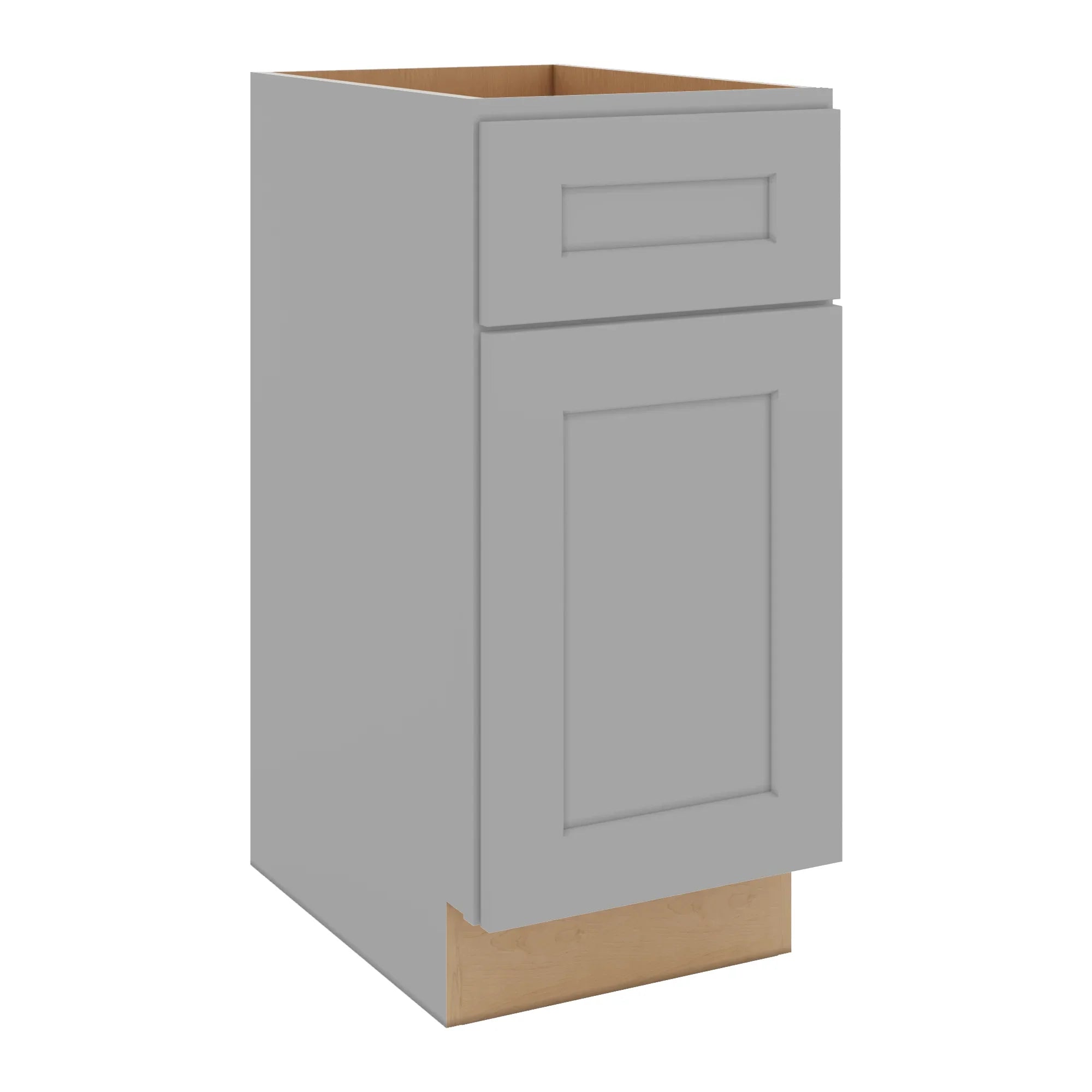 J&K Castle Grey S5 Vanity Base Door/Drawer 15" W x 33" H x 21" D