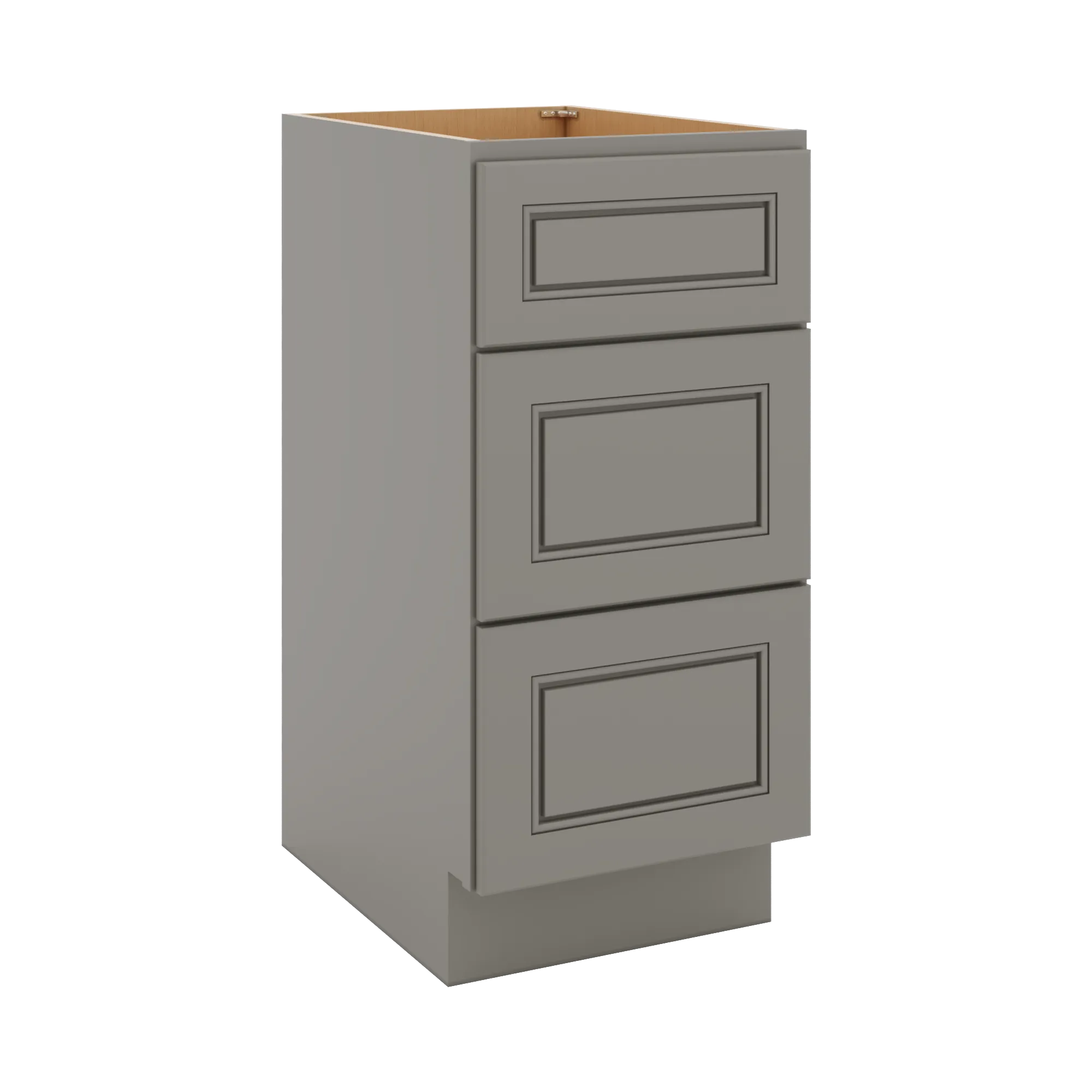 J&K Greige K3 Vanity 3 Drawer Base 15" W x 33" H x 21" D