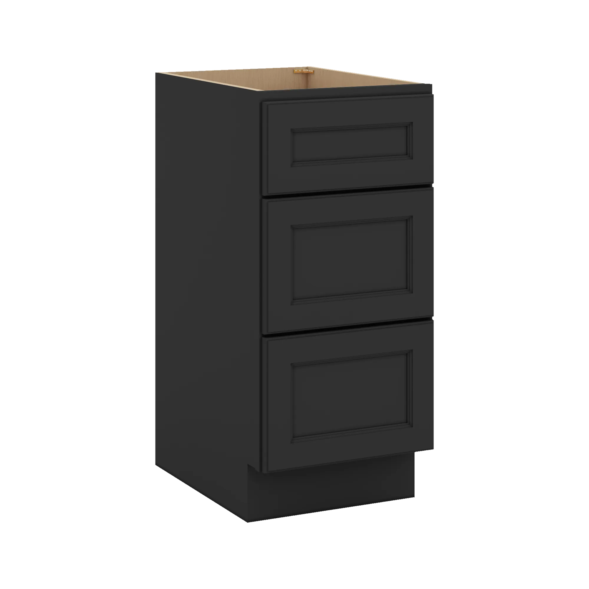 J&K Charcoal E2 Vanity 3 Drawer Base 15" W x 33" H x 21" D