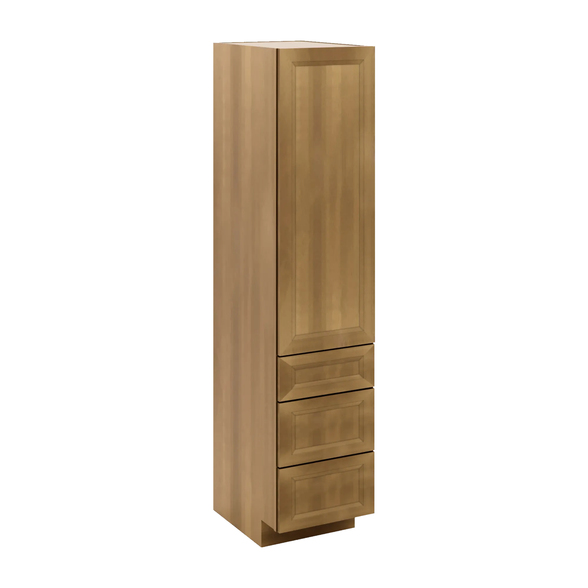 J&K Butterscotch B8 Vanity Linen with bottom Drawers 18" W x 81" H x 24" D