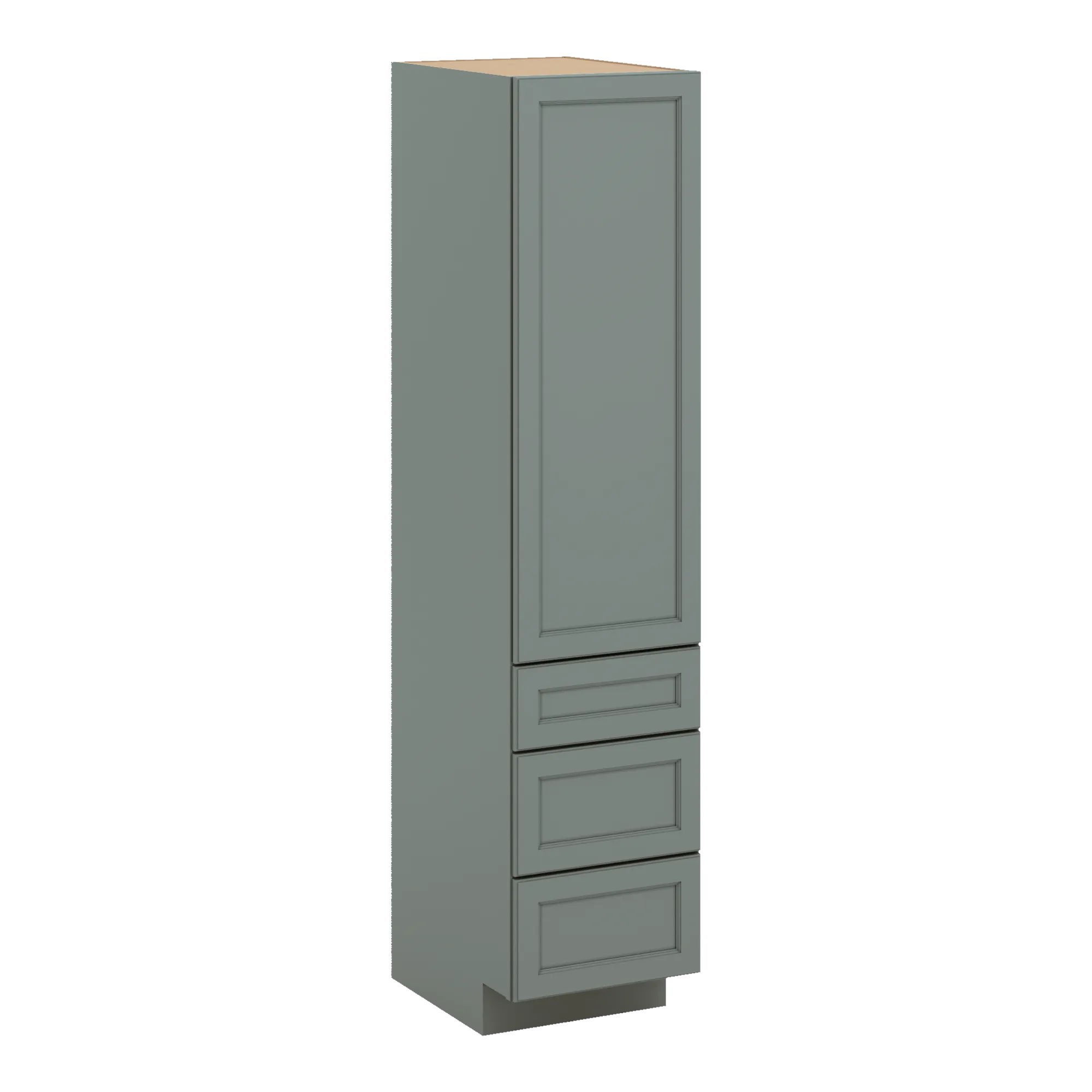 J&K Sage E3 Vanity Linen with bottom Drawers 18" W x 81" H x 24" D
