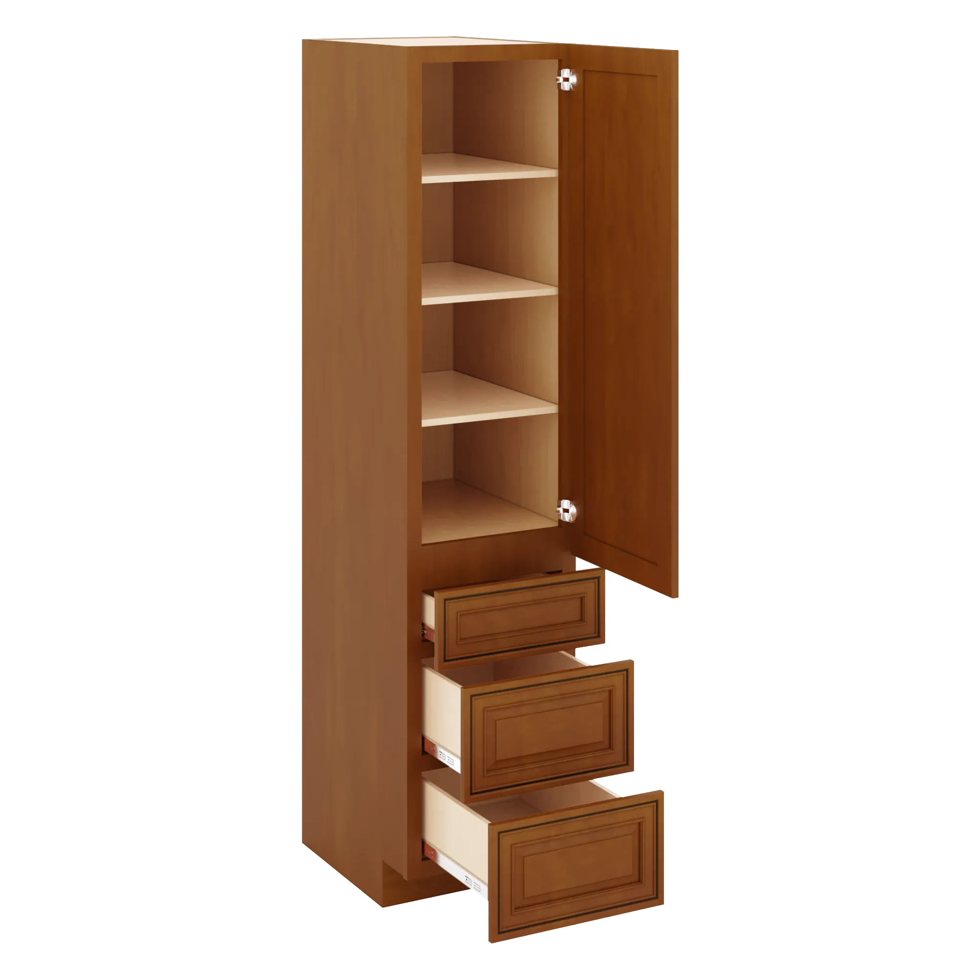 j k mocha glazed k10 vanity linen with bottom drawers 18 w x 81 h x 24 d