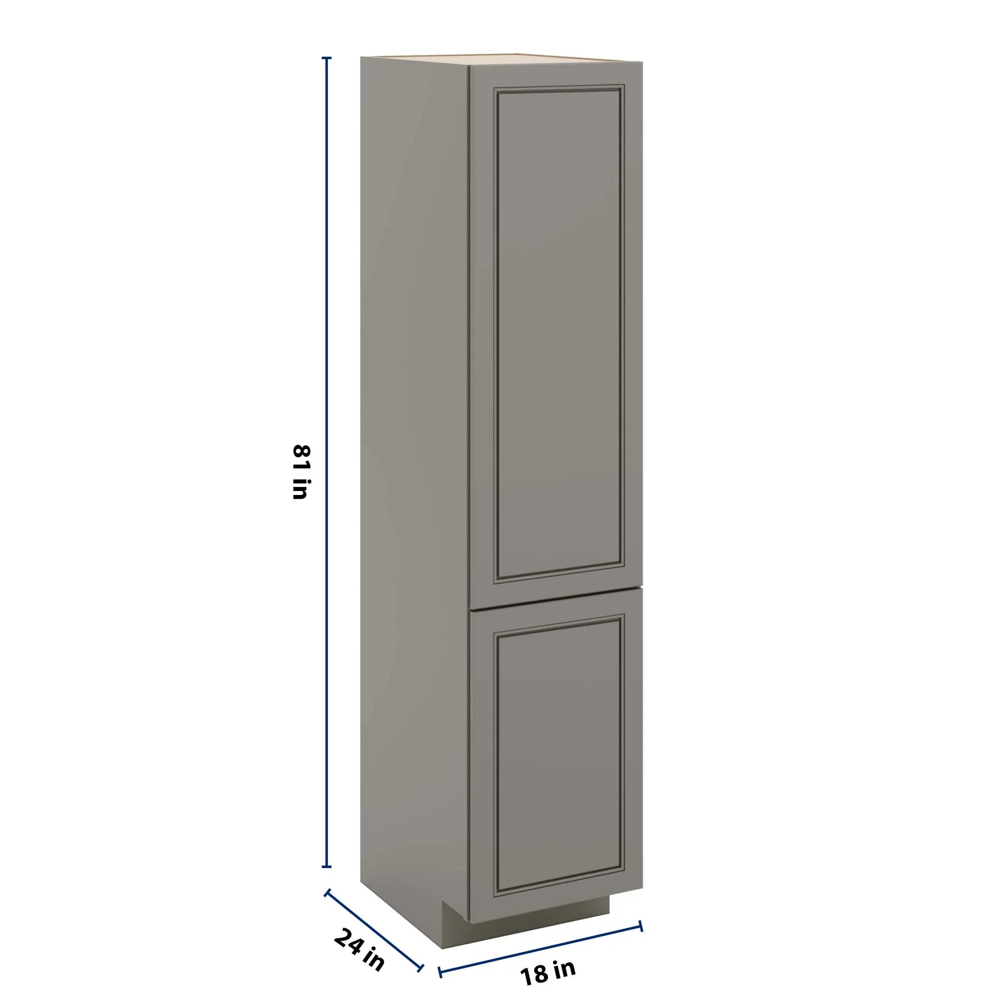 J&K Greige K3 Vanity Linen 18" W x 81" H x 24" D