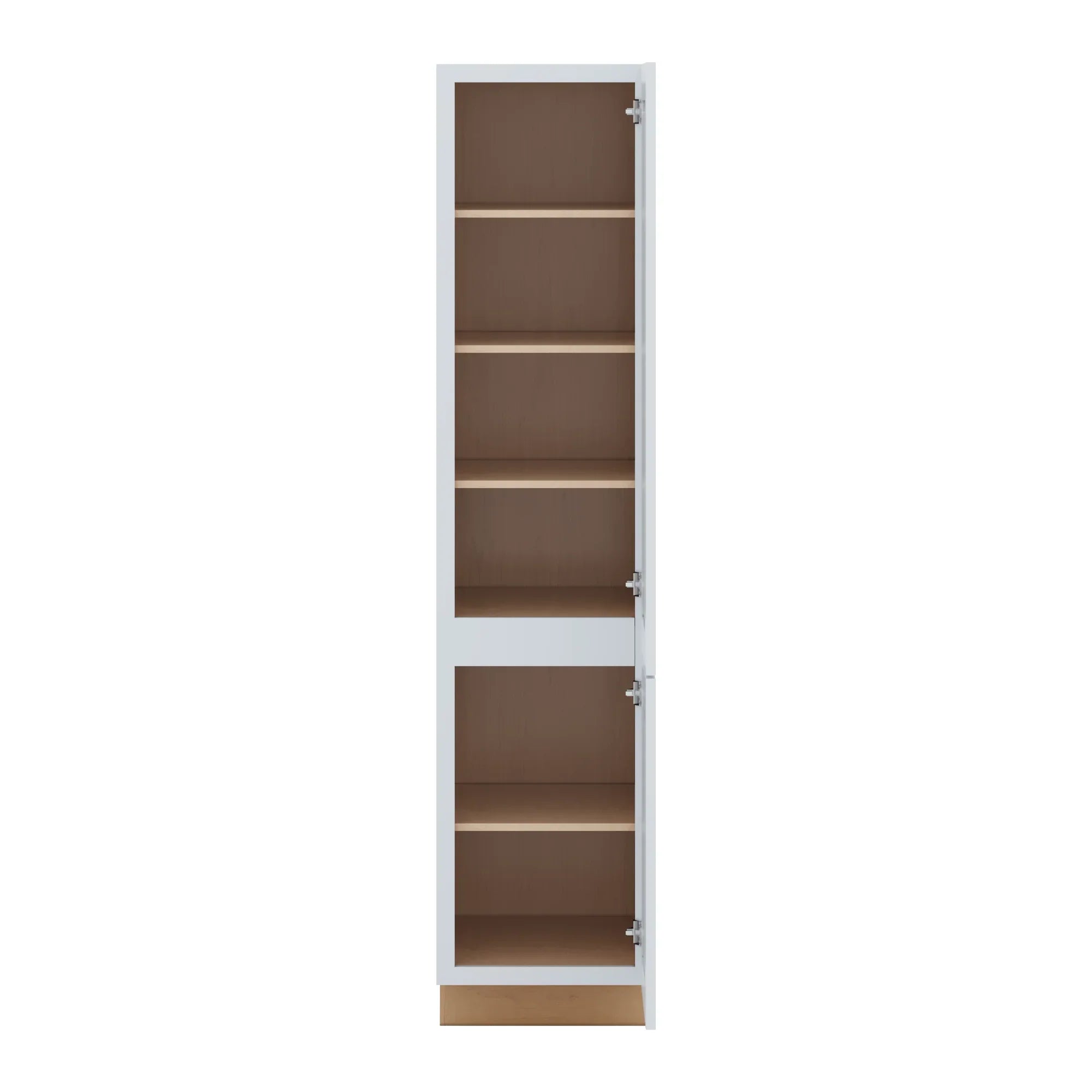 J&K White Shaker S8 Vanity Linen 18" W x 81" H x 24" D