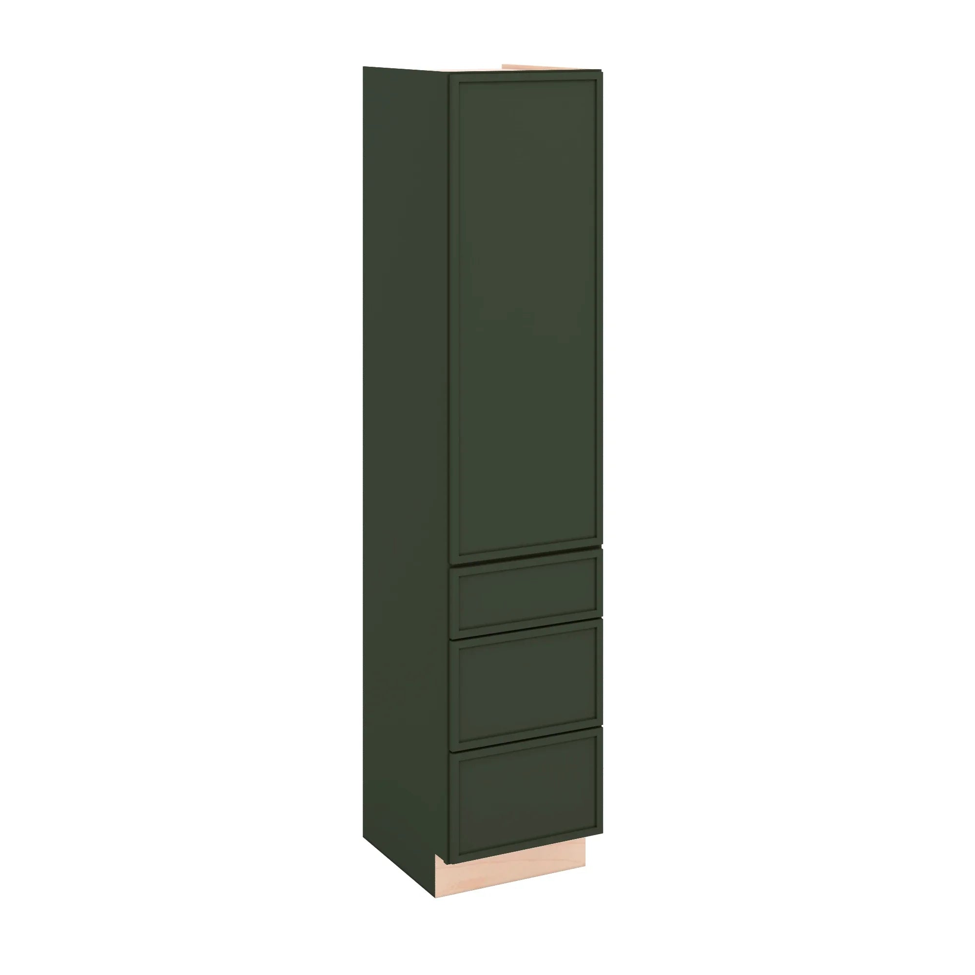 Modernform Cabinet Slim Sage Green 18" W X 84" H X 21" D Vanity Linen Cabinet