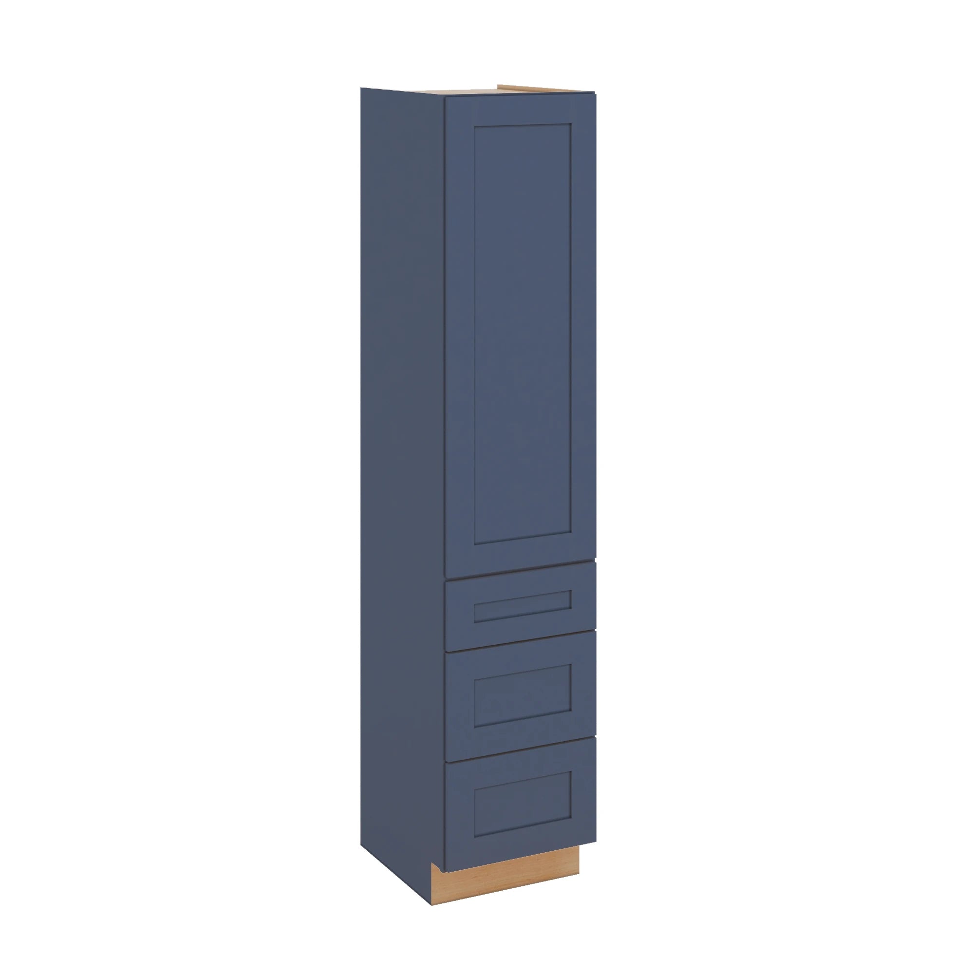 Modernform Cabinet Signature Blue 18" W X 84" H X 21" D Vanity Linen Cabinet