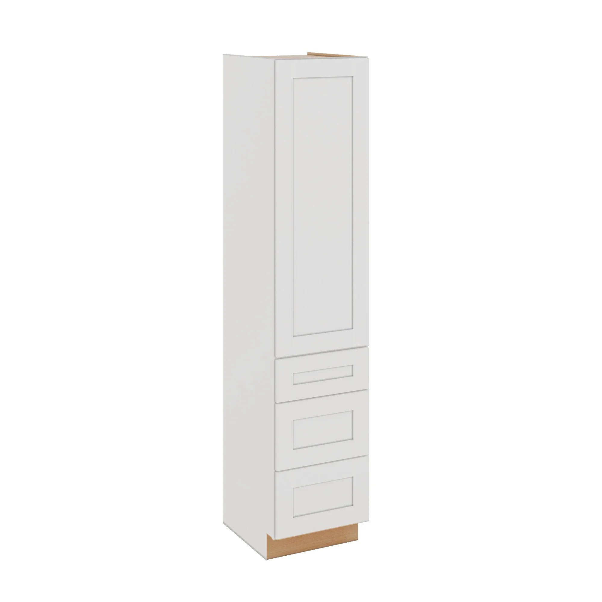 Modernform Cabinet White Shaker 18" W X 84" H X 21" D Vanity Linen Cabinet