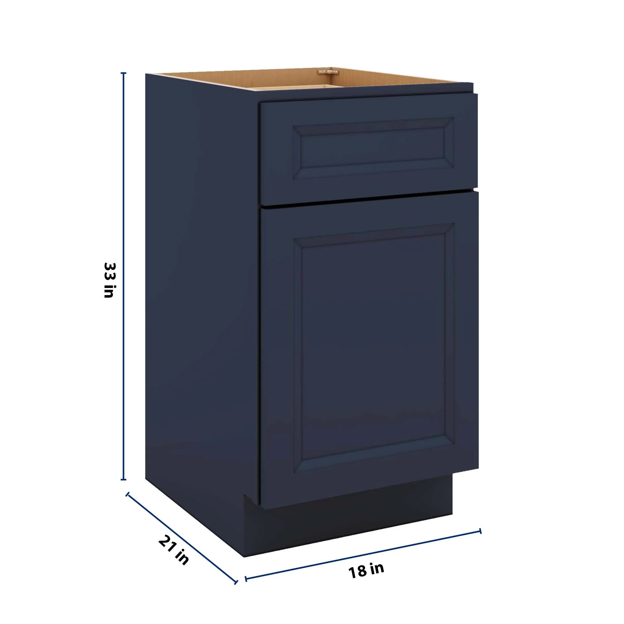 J&K Naval B7 Vanity Base Door/Drawer 18" W x 33" H x 21" D