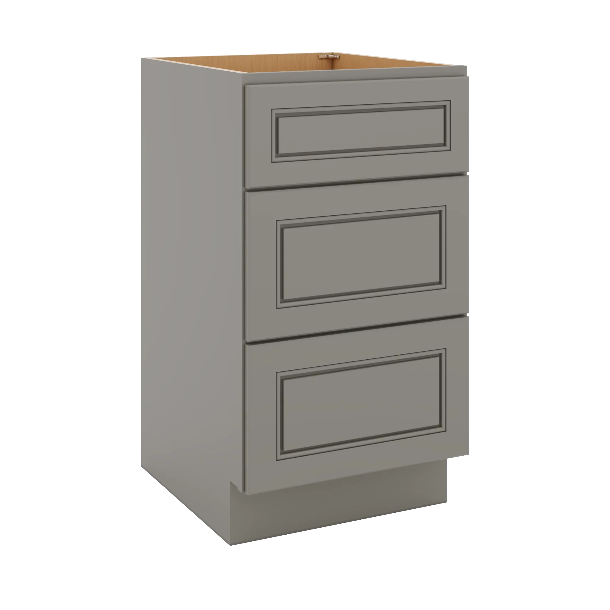 J&K Greige K3 Vanity 3 Drawer Base 18" W x 33" H x 21" D