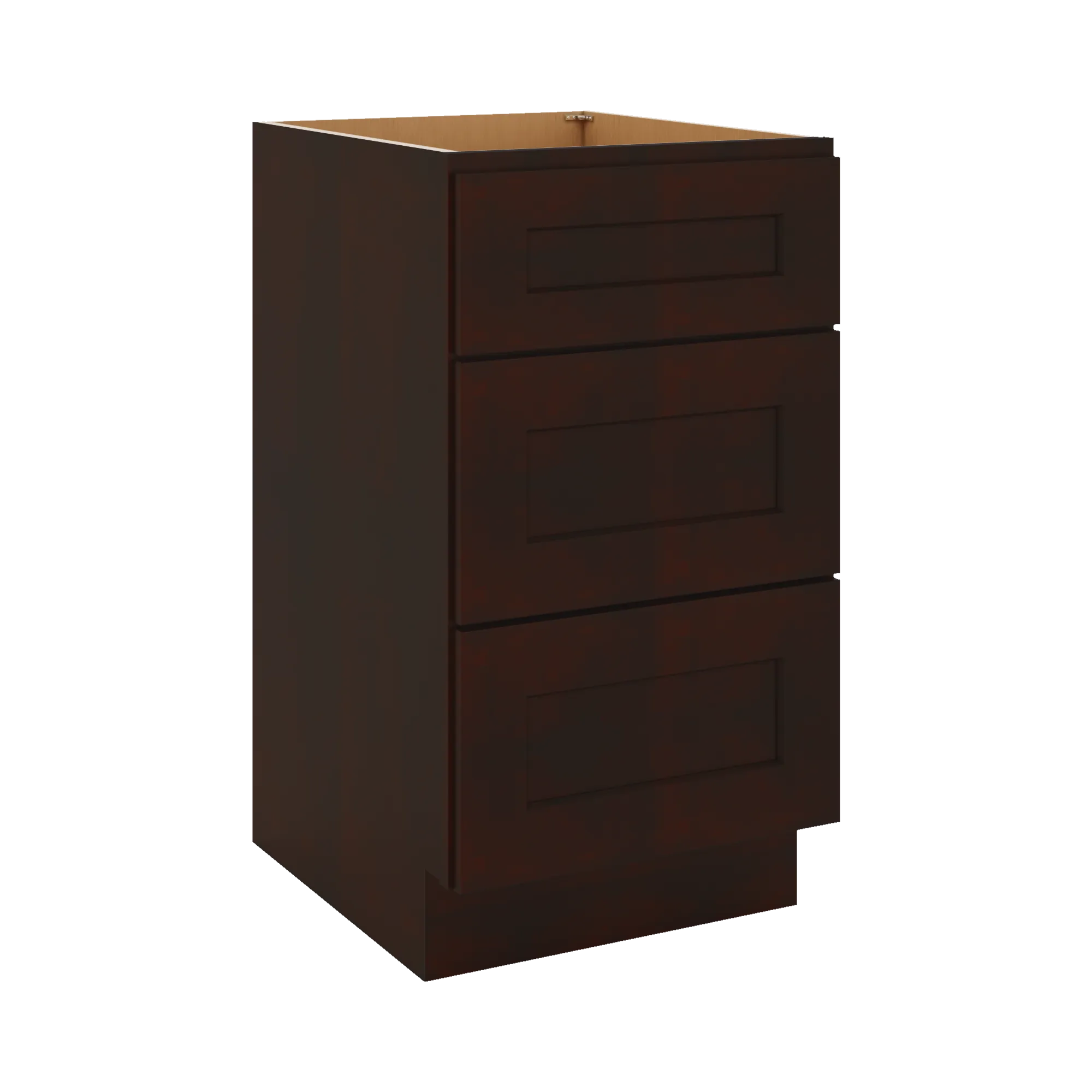 J&K Java Coffee S1 Vanity 3 Drawer Base 18" W x 33" H x 21" D