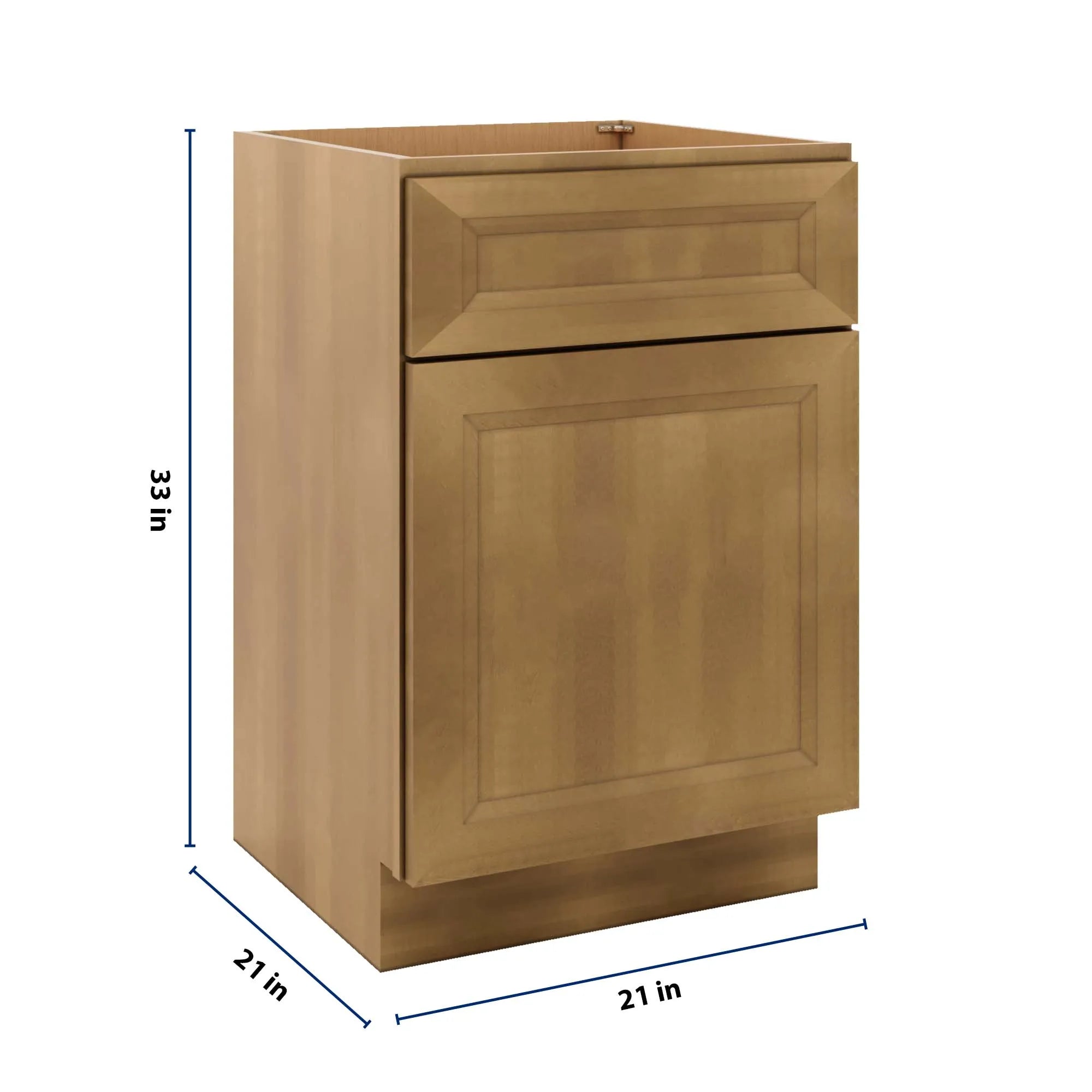 J&K Butterscotch B8 Vanity Base Door/Drawer  21" W x 33" H x 21" D