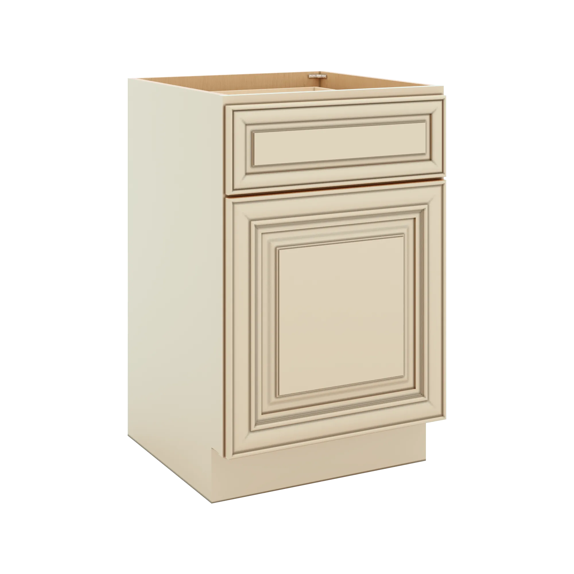 J&K Creme Glazed A7 Vanity Base Door/Drawer  21" W x 33" H x 21" D