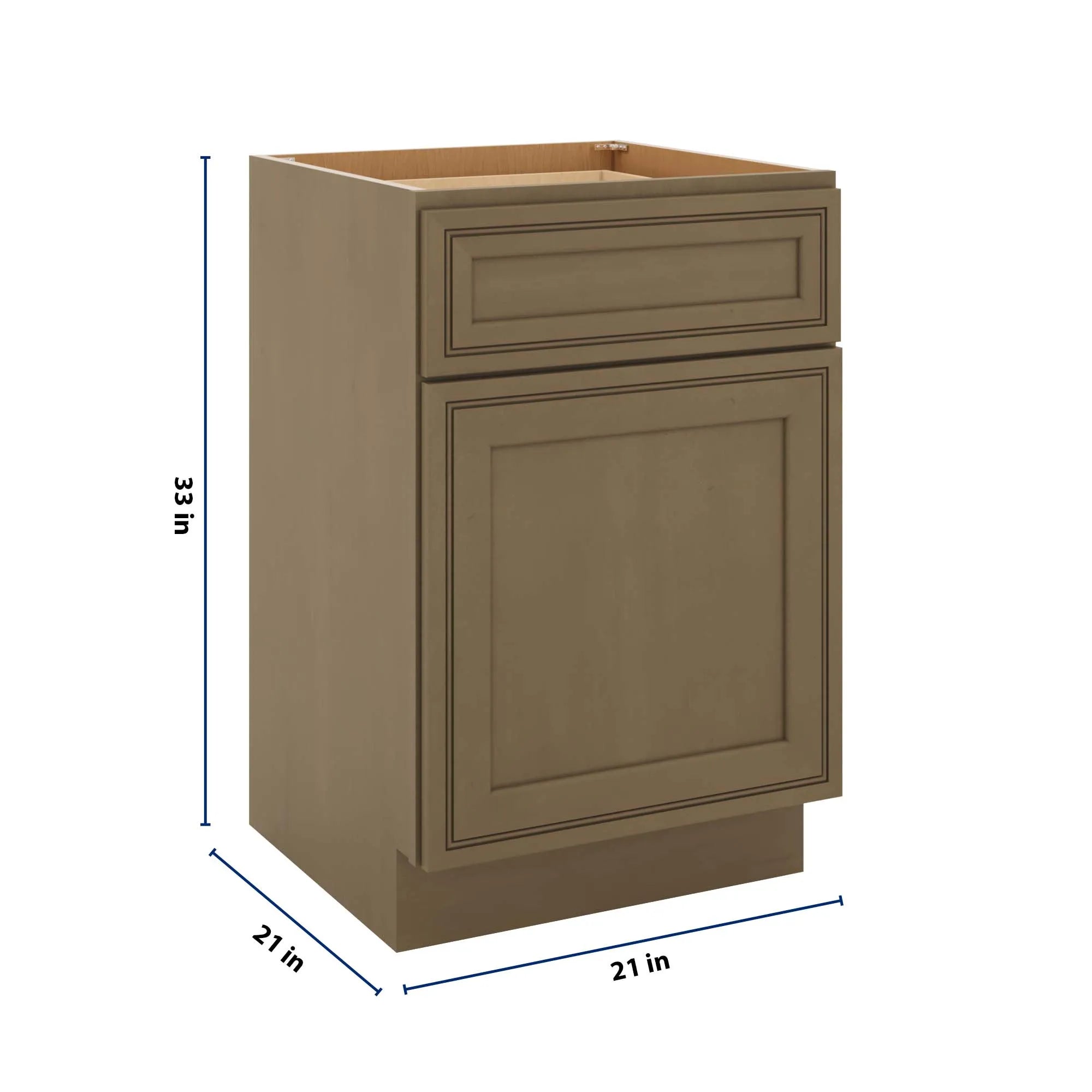 J&K Hazel H8 Vanity Base Door/Drawer  21" W x 33" H x 21" D