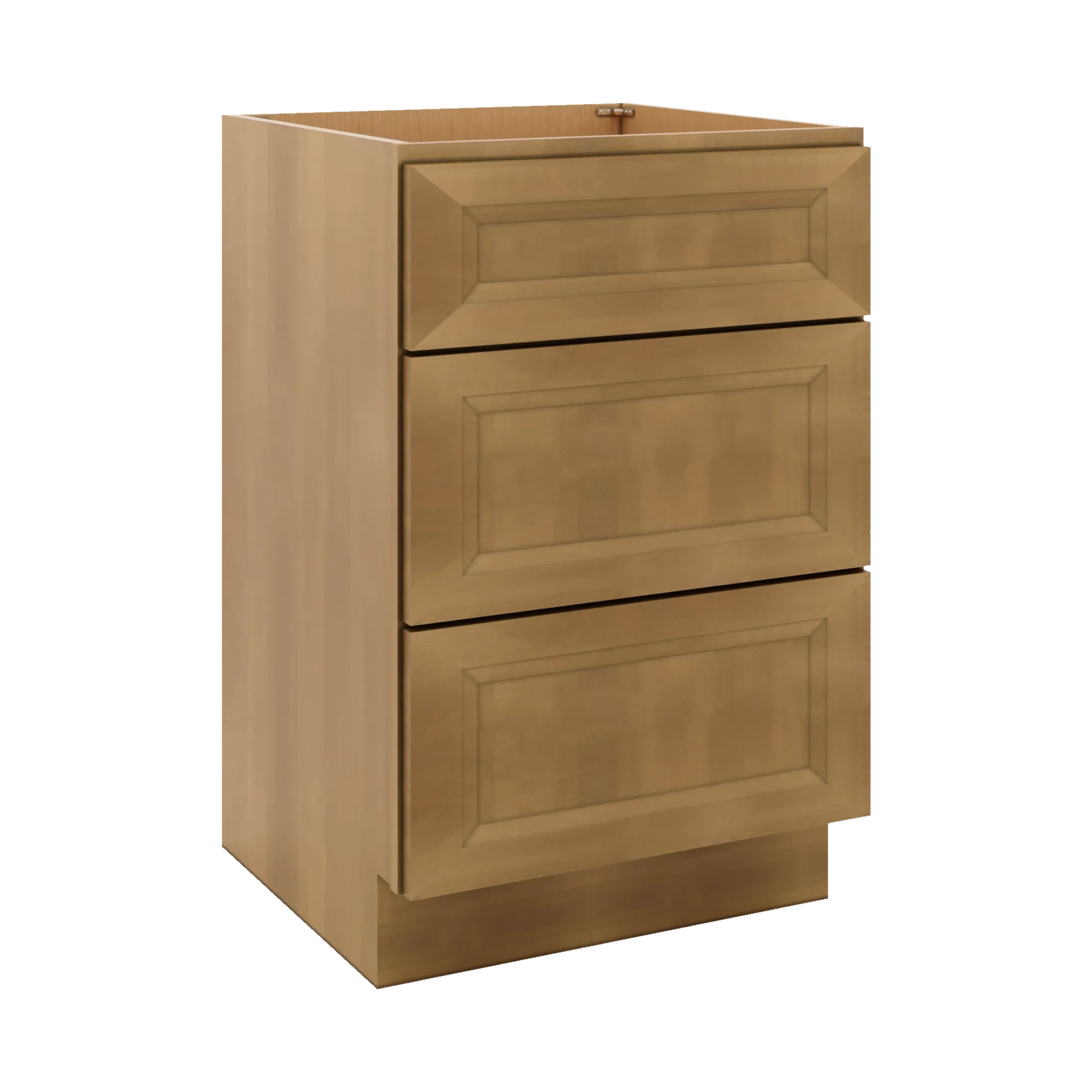 J&K Butterscotch B8 Vanity 3 Drawer Base 21" W x 33" H x 21" D