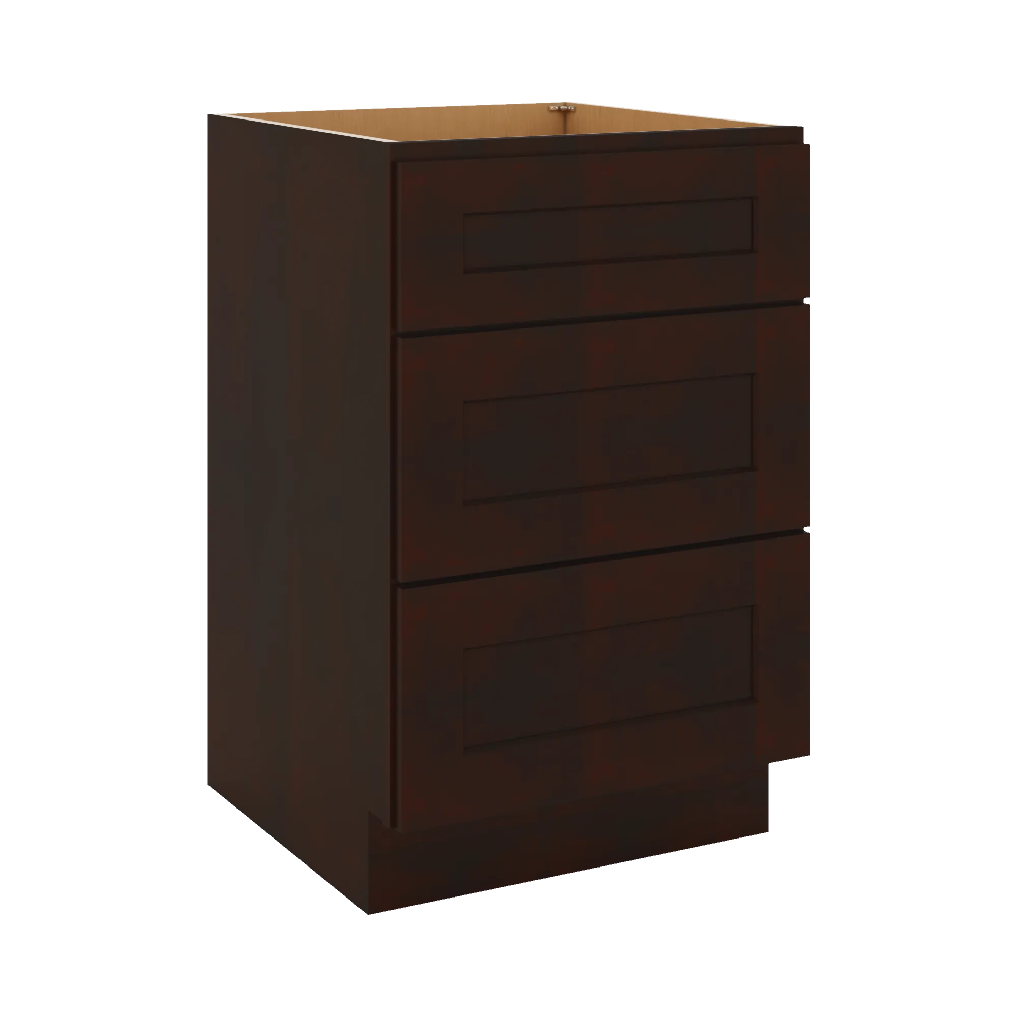 J&K Java Coffee S1 Vanity 3 Drawer Base 21" W x 33" H x 21" D