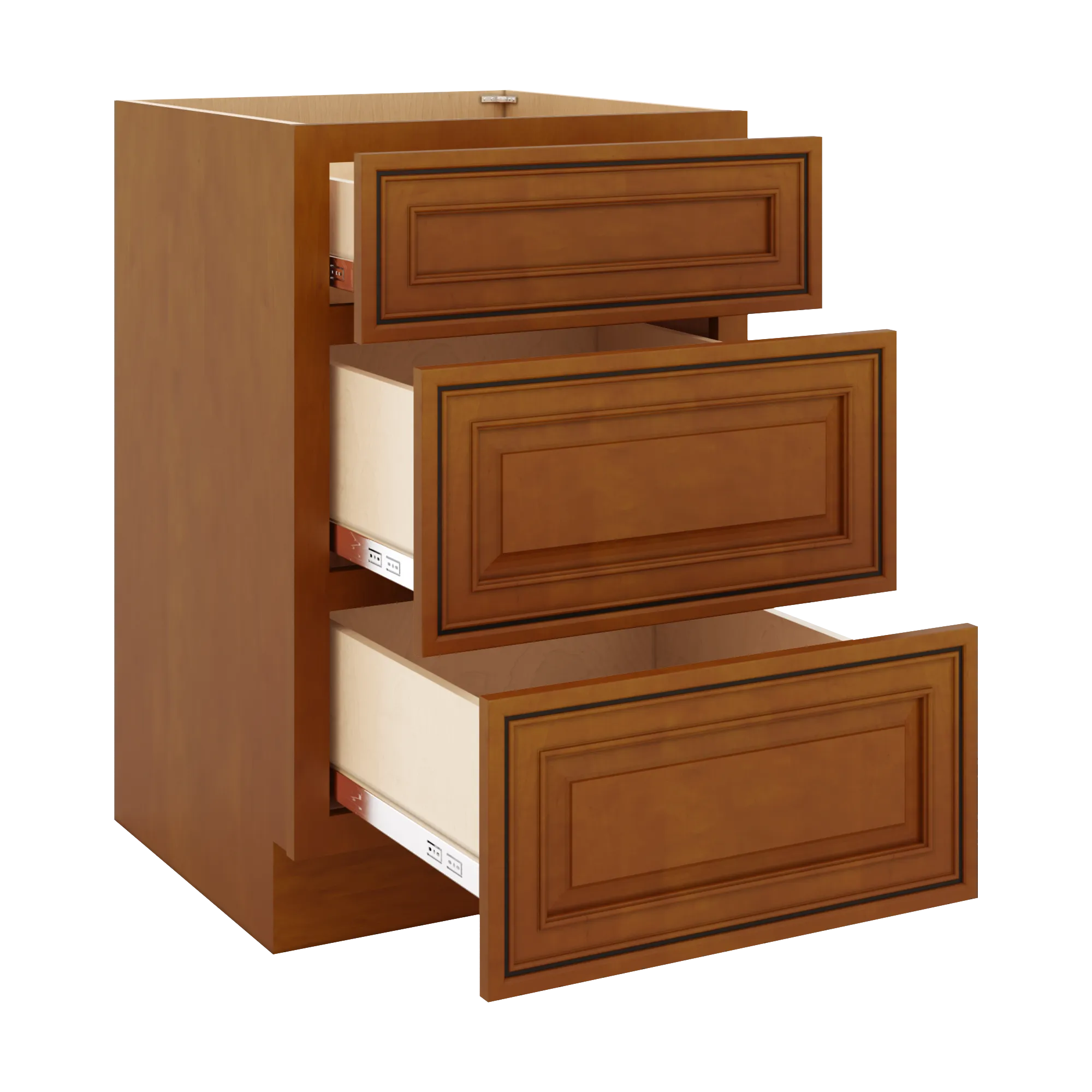 j k mocha glazed k10 vanity 3 drawer base 21 w x 33 h x 21 d