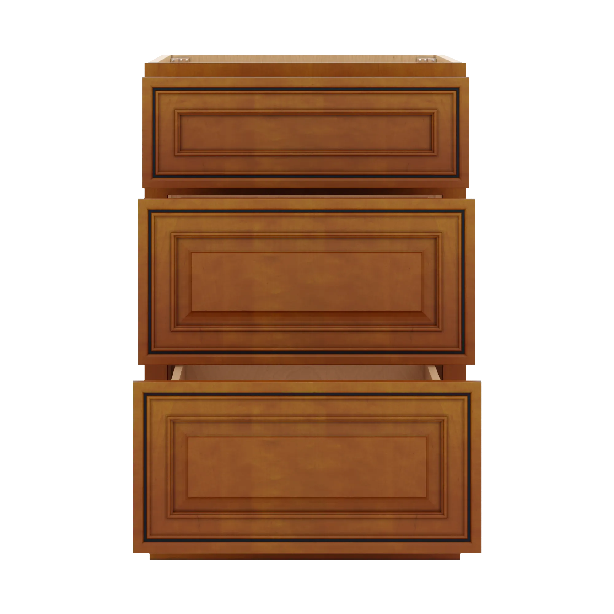 j k mocha glazed k10 vanity 3 drawer base 21 w x 33 h x 21 d