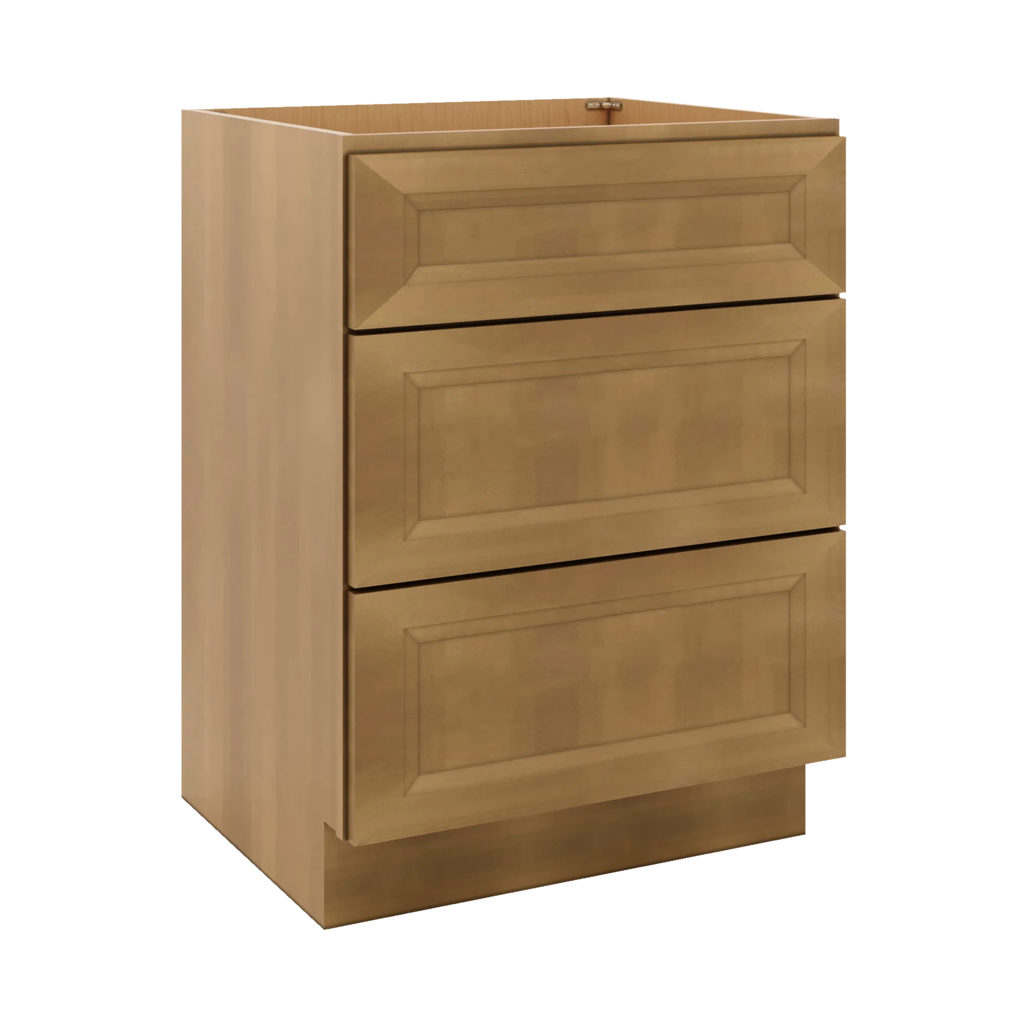 J&K Butterscotch B8 Vanity 3 Drawer Base 24" W x 33" H x 21" D