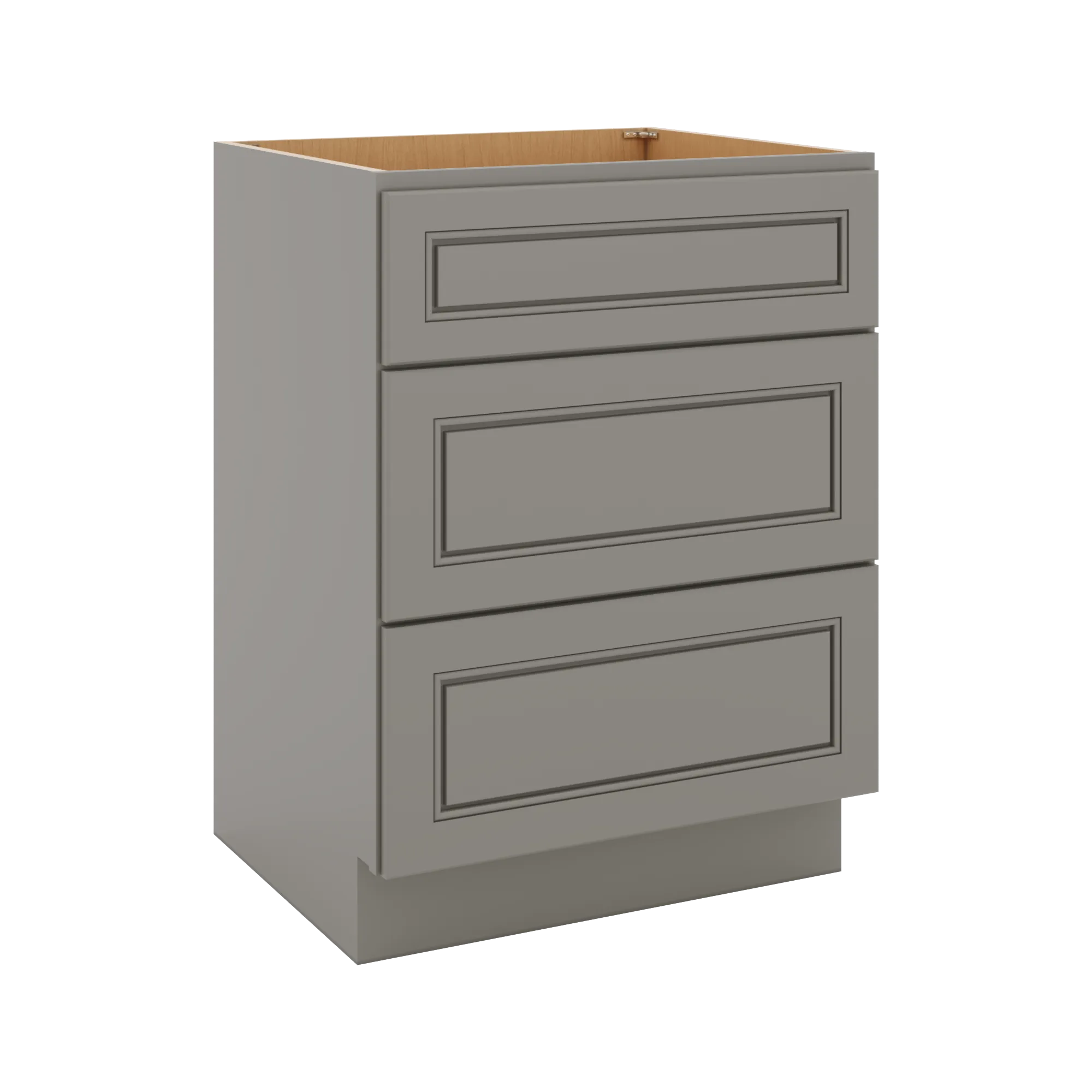 J&K Greige K3 Vanity 3 Drawer Base 24" W x 33" H x 21" D