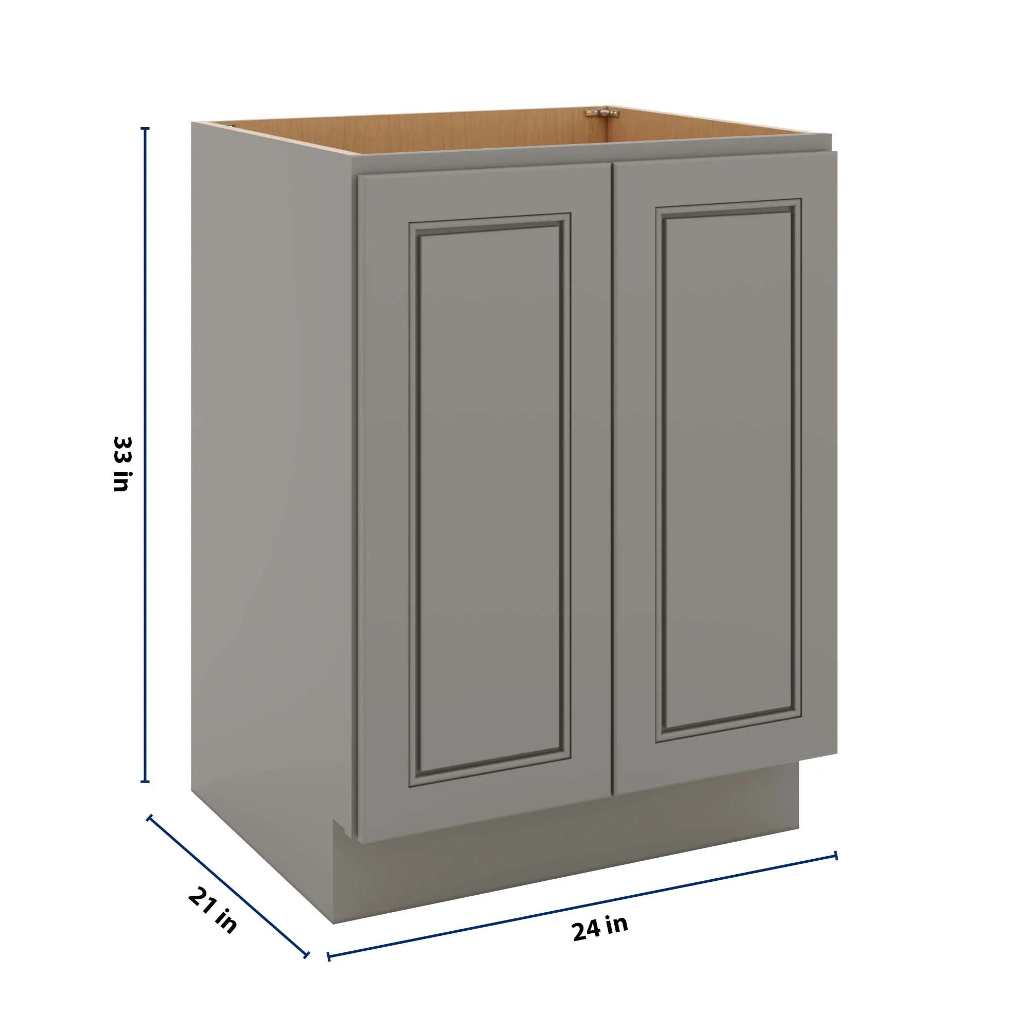 J&K Greige K3 Vanity Base FHD  24" W x 33" H x 21" D