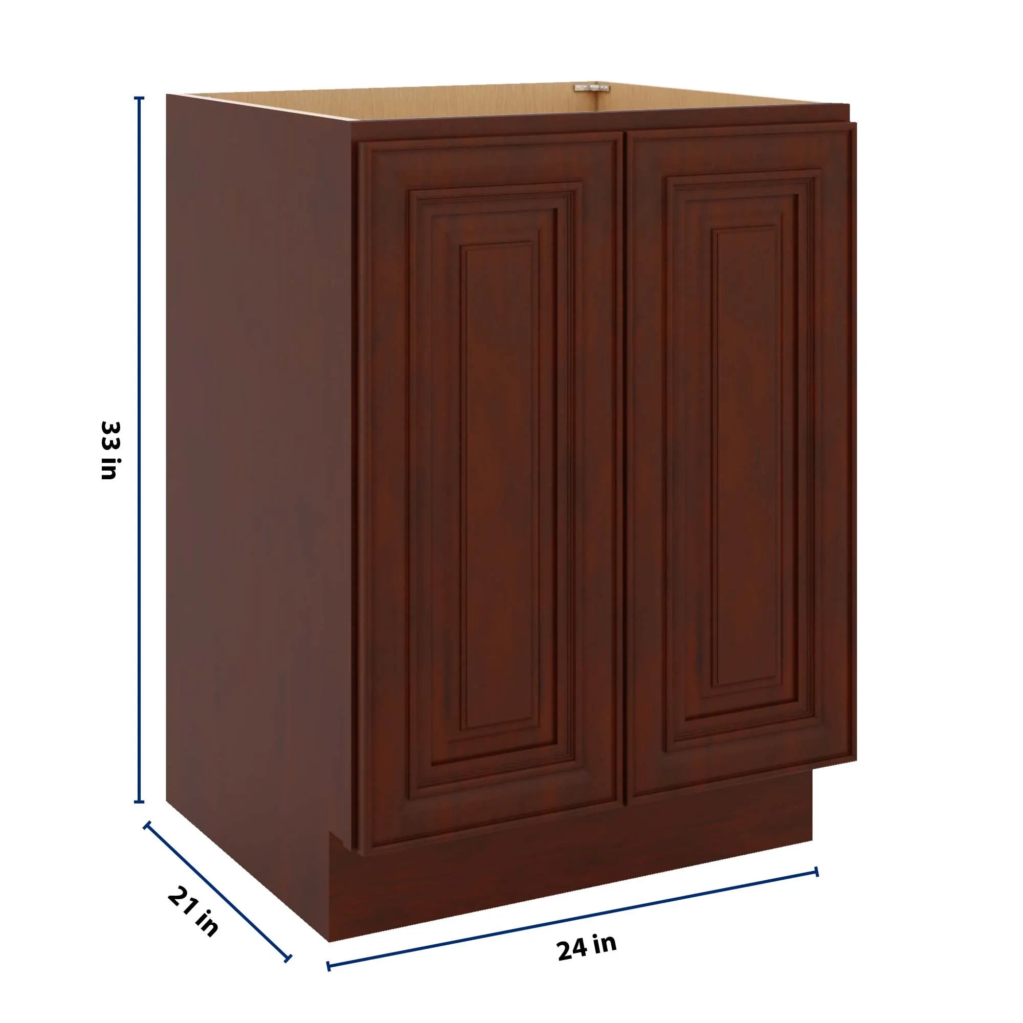 J&K Mahogany J5 Vanity Base FHD  24" W x 33" H x 21" D