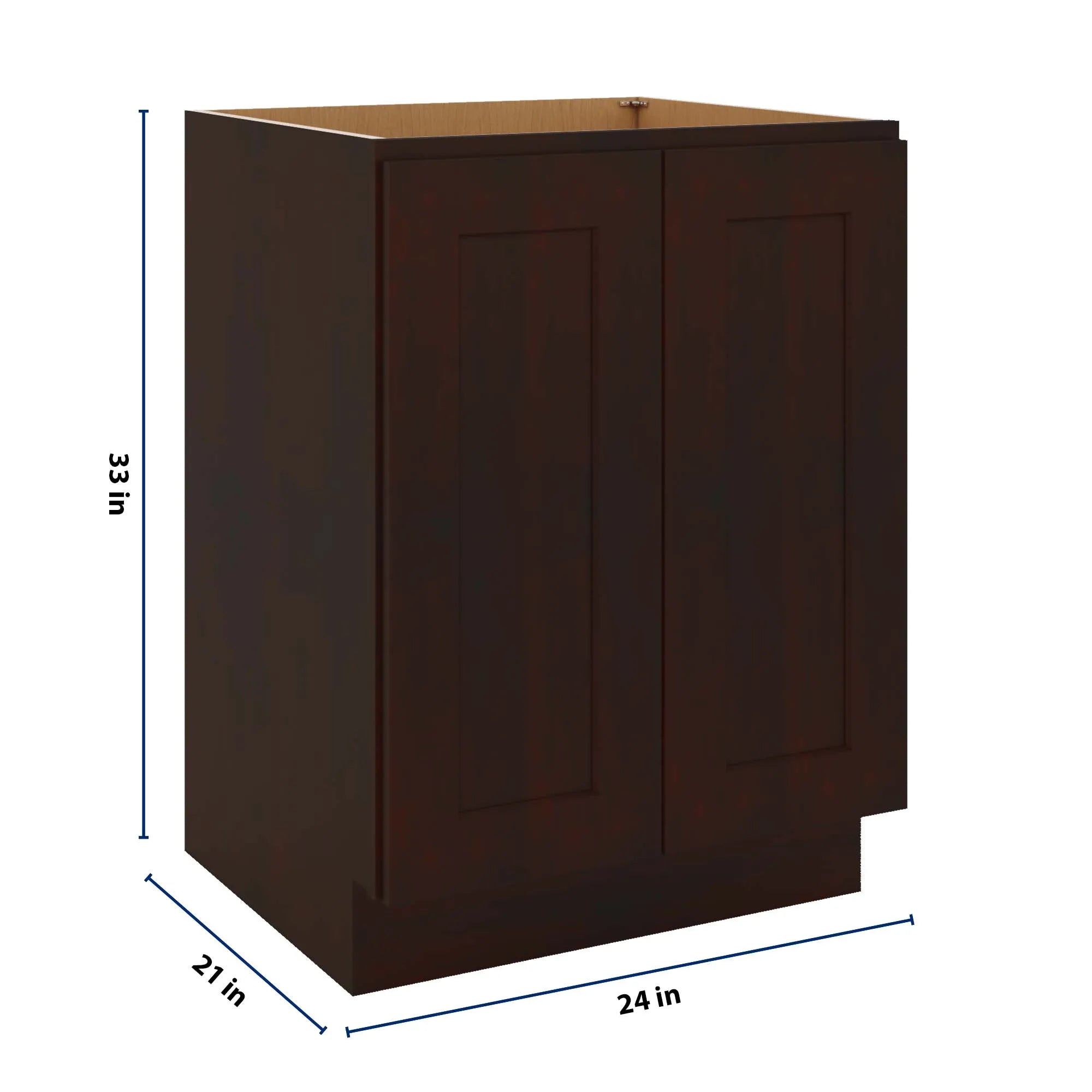 J&K Java Coffee S1 Vanity Base FHD  24" W x 33" H x 21" D