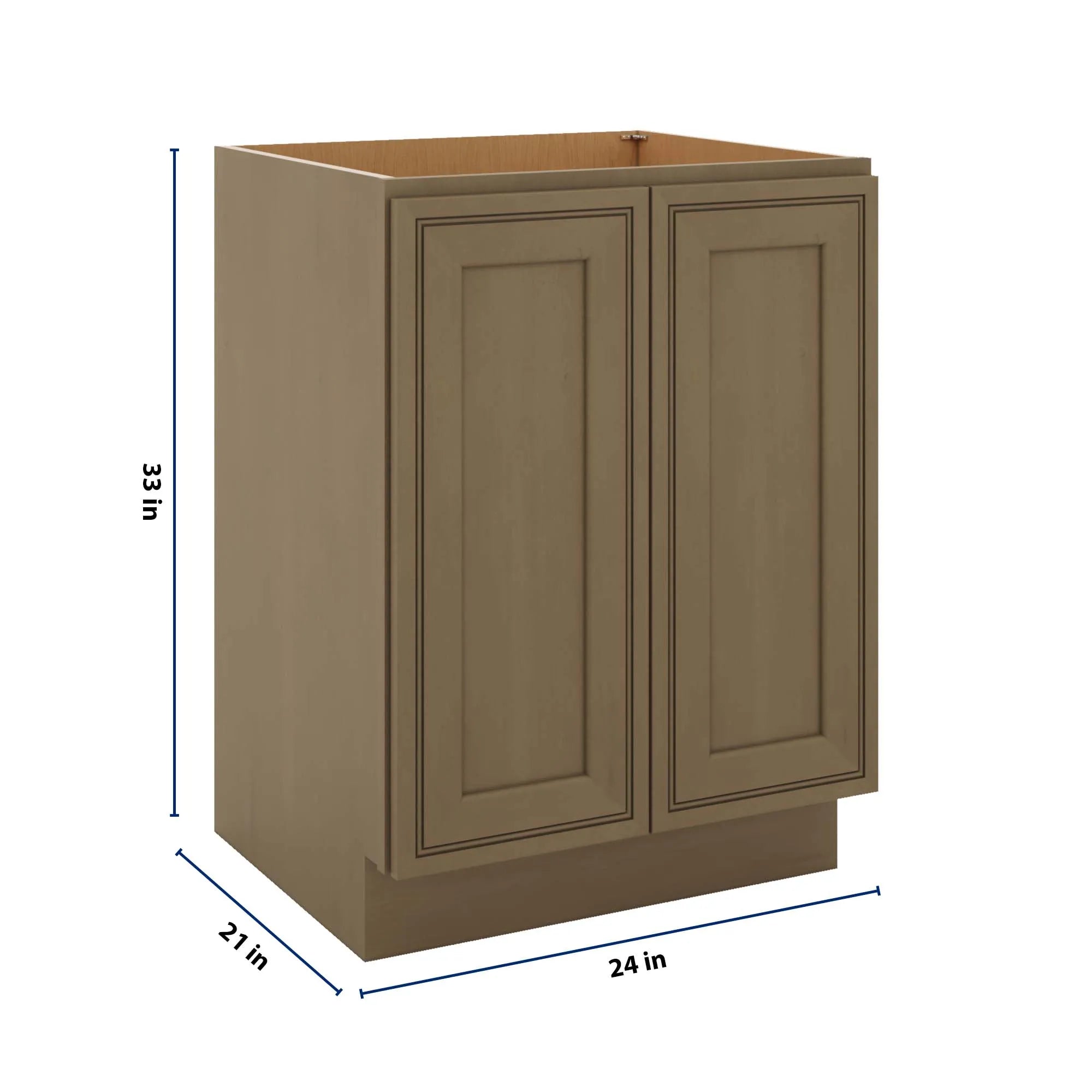 J&K Hazel H8 Vanity Base FHD  24" W x 33" H x 21" D