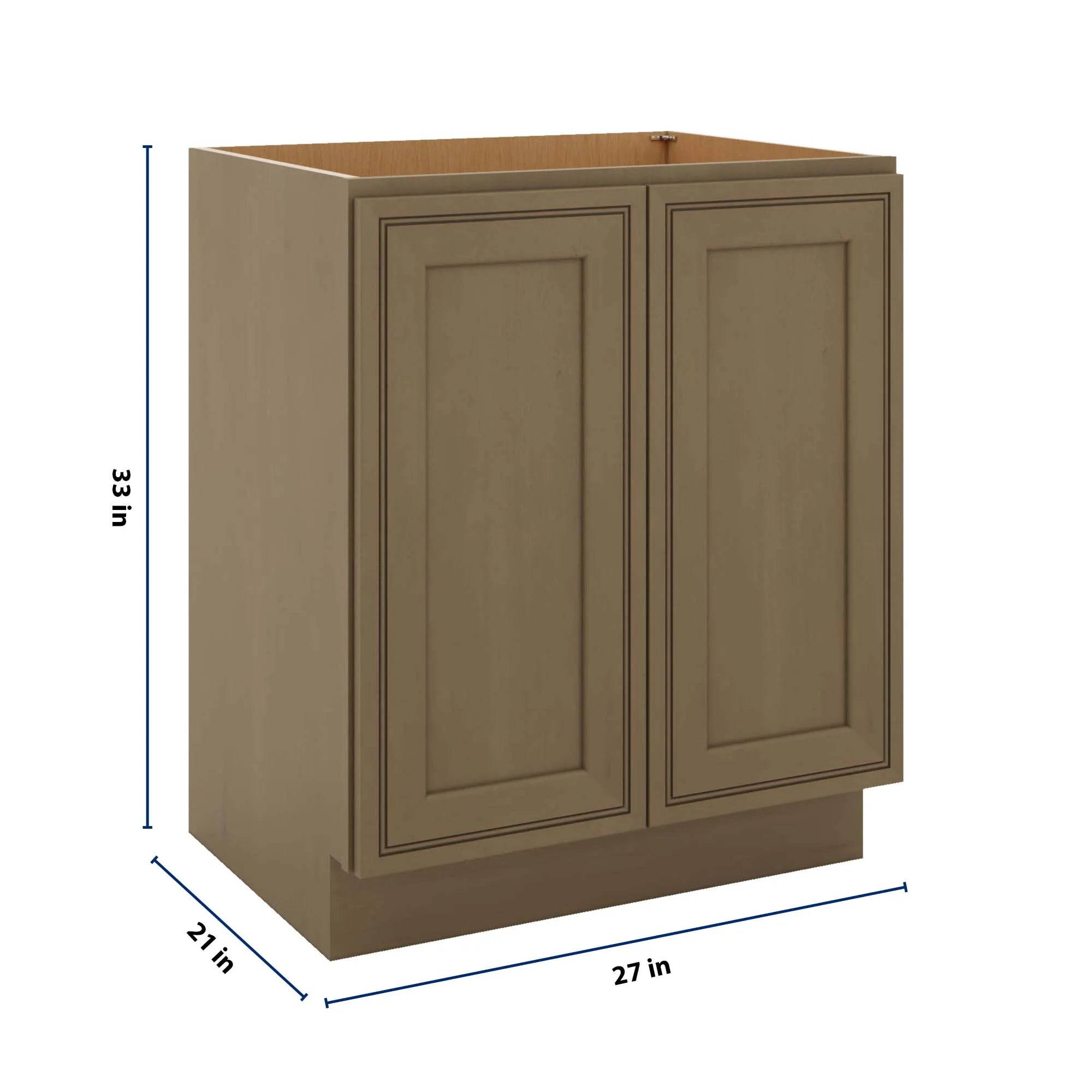 J&K Hazel H8 Vanity Base FHD  27" W x 33" H x 21" D