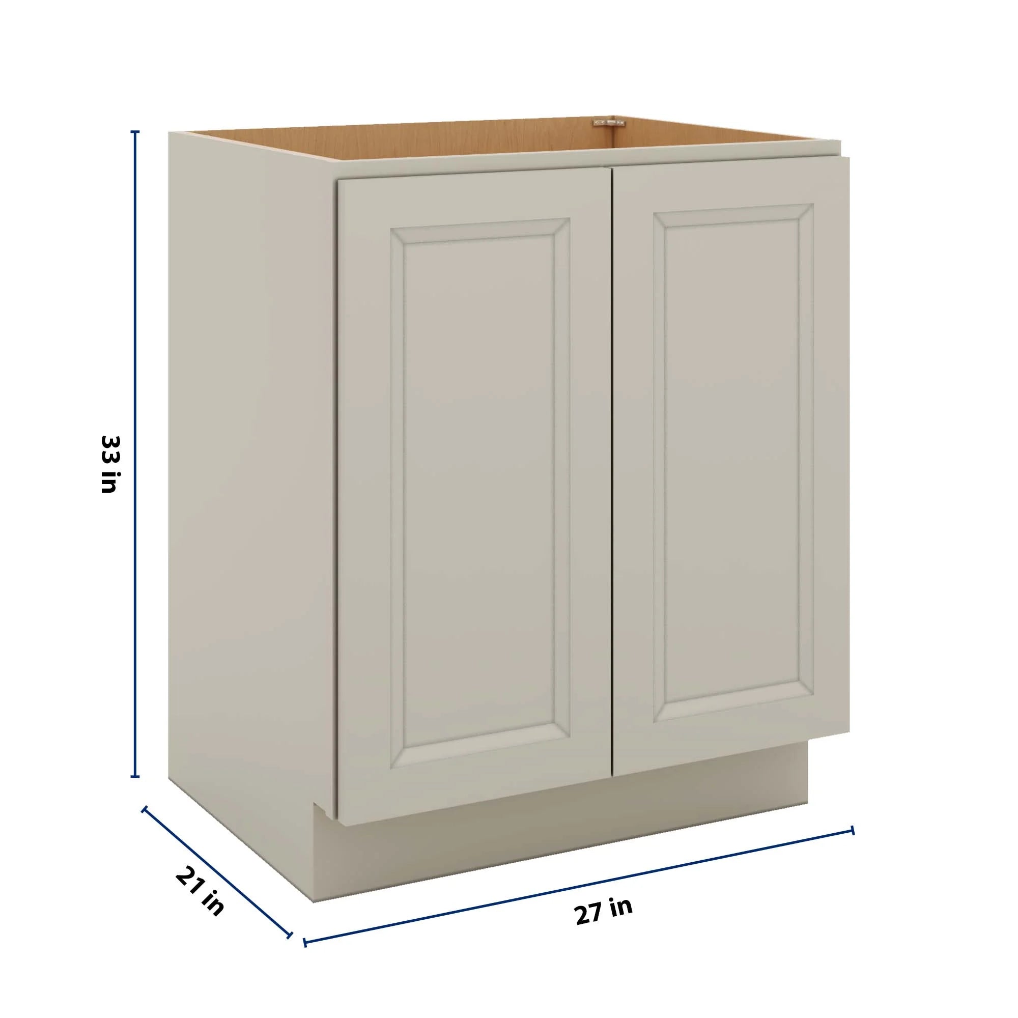 J&K Pebble B6 Vanity Base FHD  27" W x 33" H x 21" D
