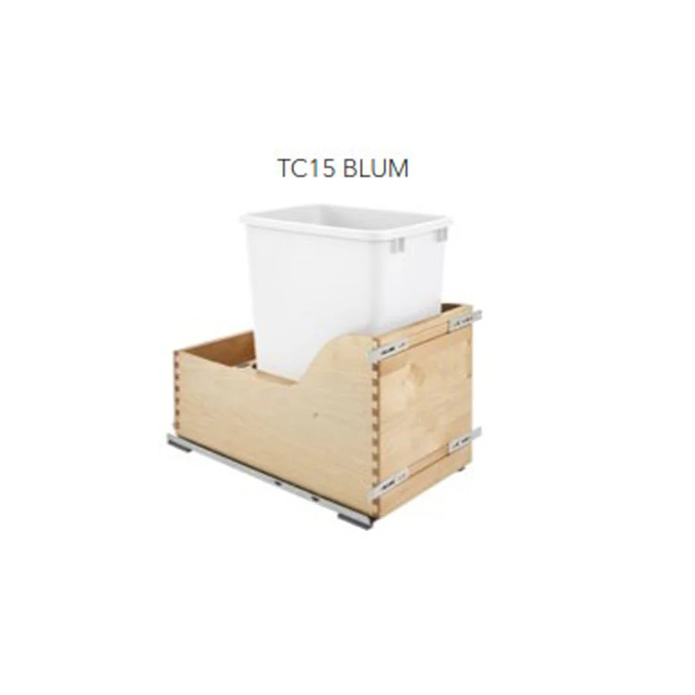 Fabuwood Allure Fusion Timber 15" W Trash Can Door/Drawer w/Blum Slides
