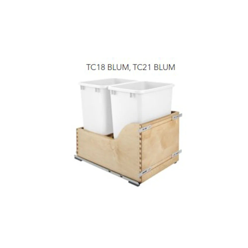 Fabuwood Allure Fusion Timber 21" W Trash Can Door/Drawer w/Blum Slides