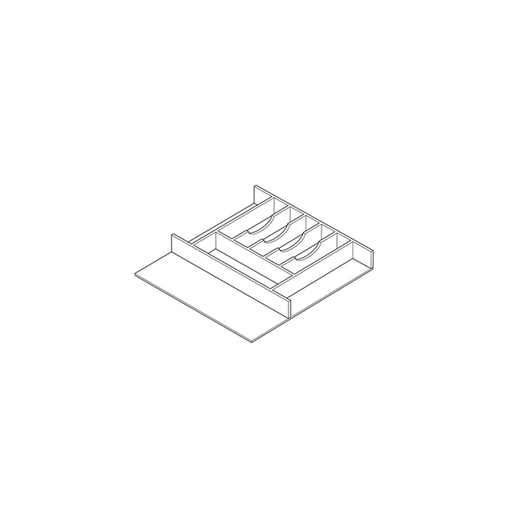 Cubitac Imperial Bergen Latte 21/24"W Trimmable Cutlery Divider