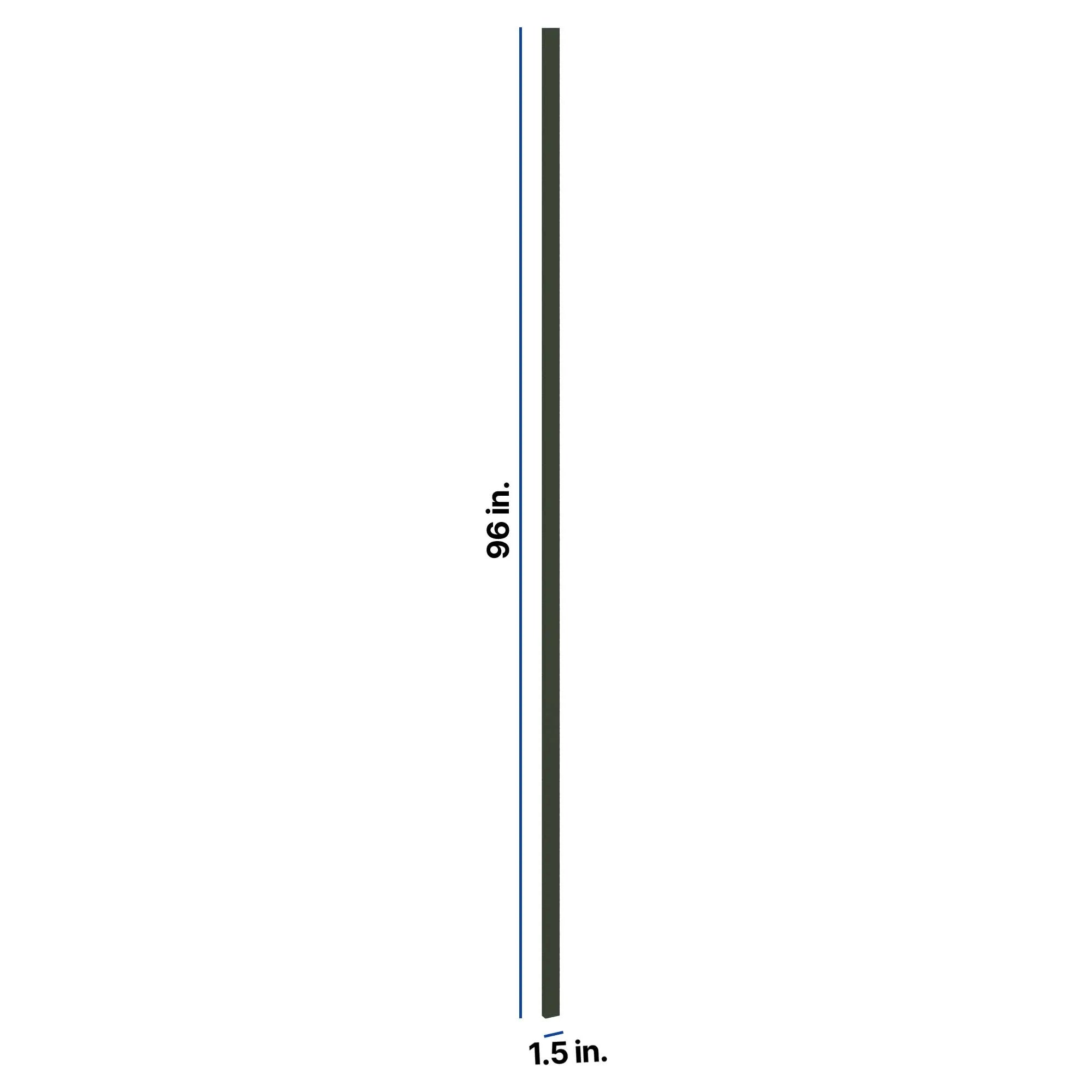 Modernform Cabinet Slim Sage Green 1 1/2" W X 96" H Tall Filler