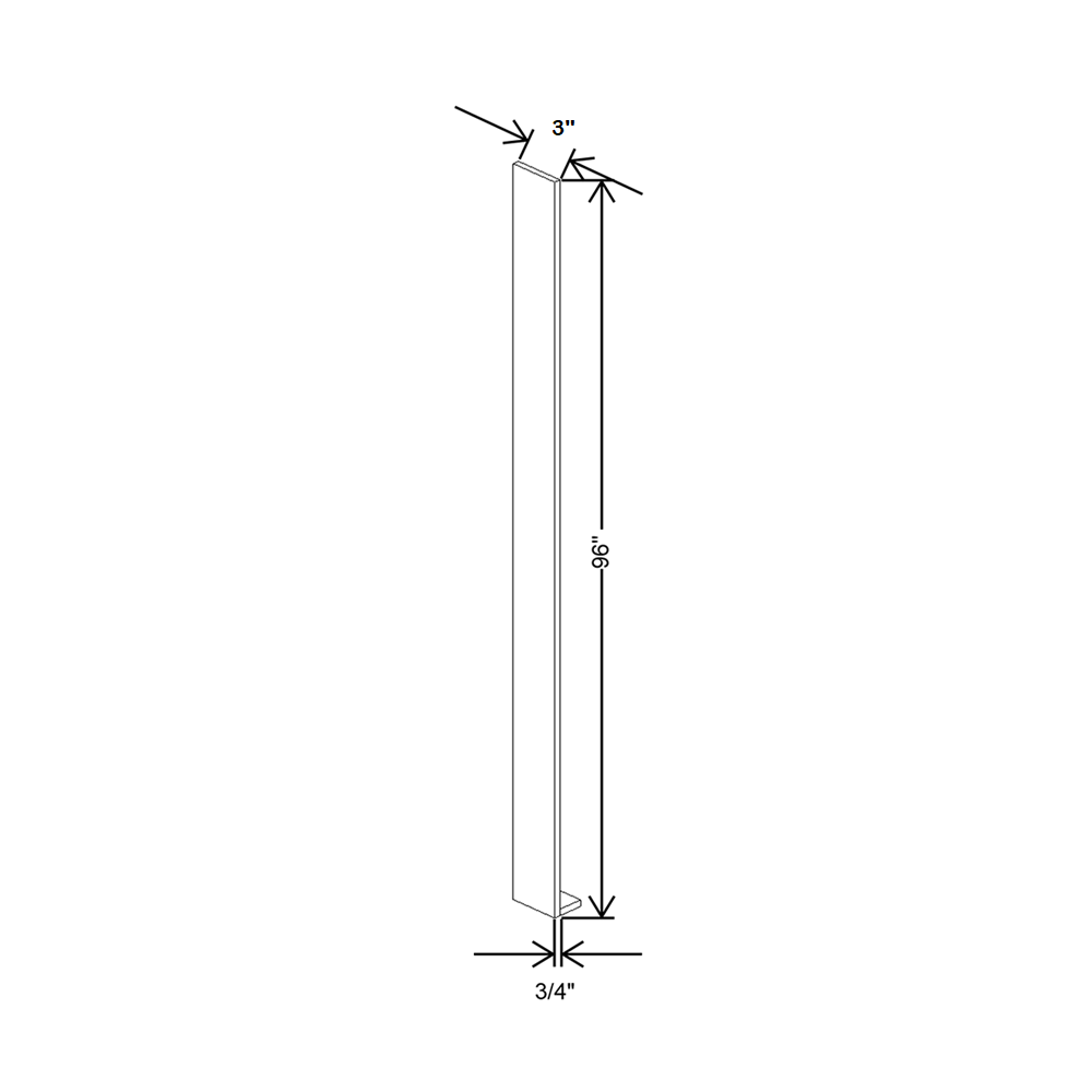 Cubitac Imperial Bergen Latte 96"H Tall Filler