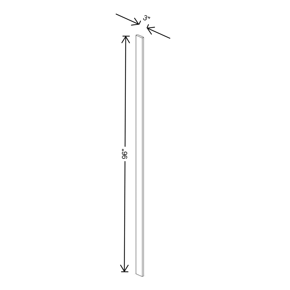 Fabuwood Allure Galaxy Dove 3" W X 96" H Tall Filler