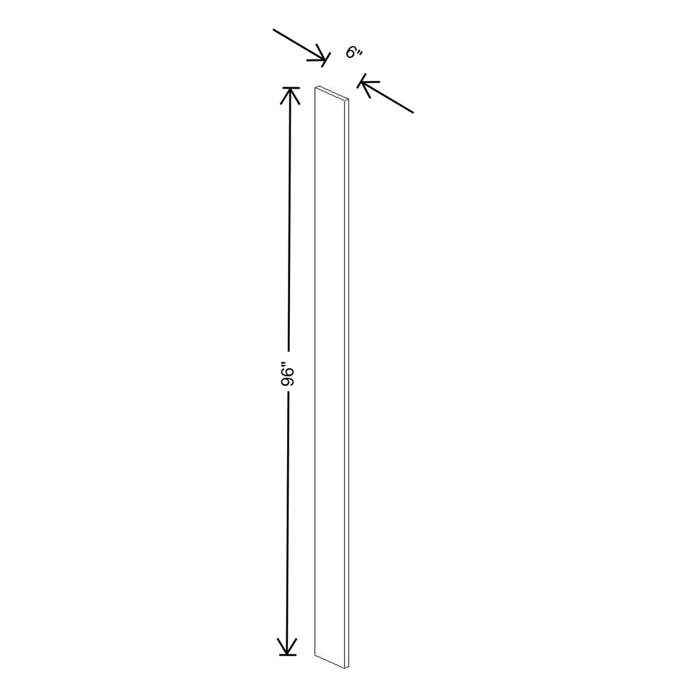Fabuwood Allure Luna Dove 6" W X 96" H Tall Filler