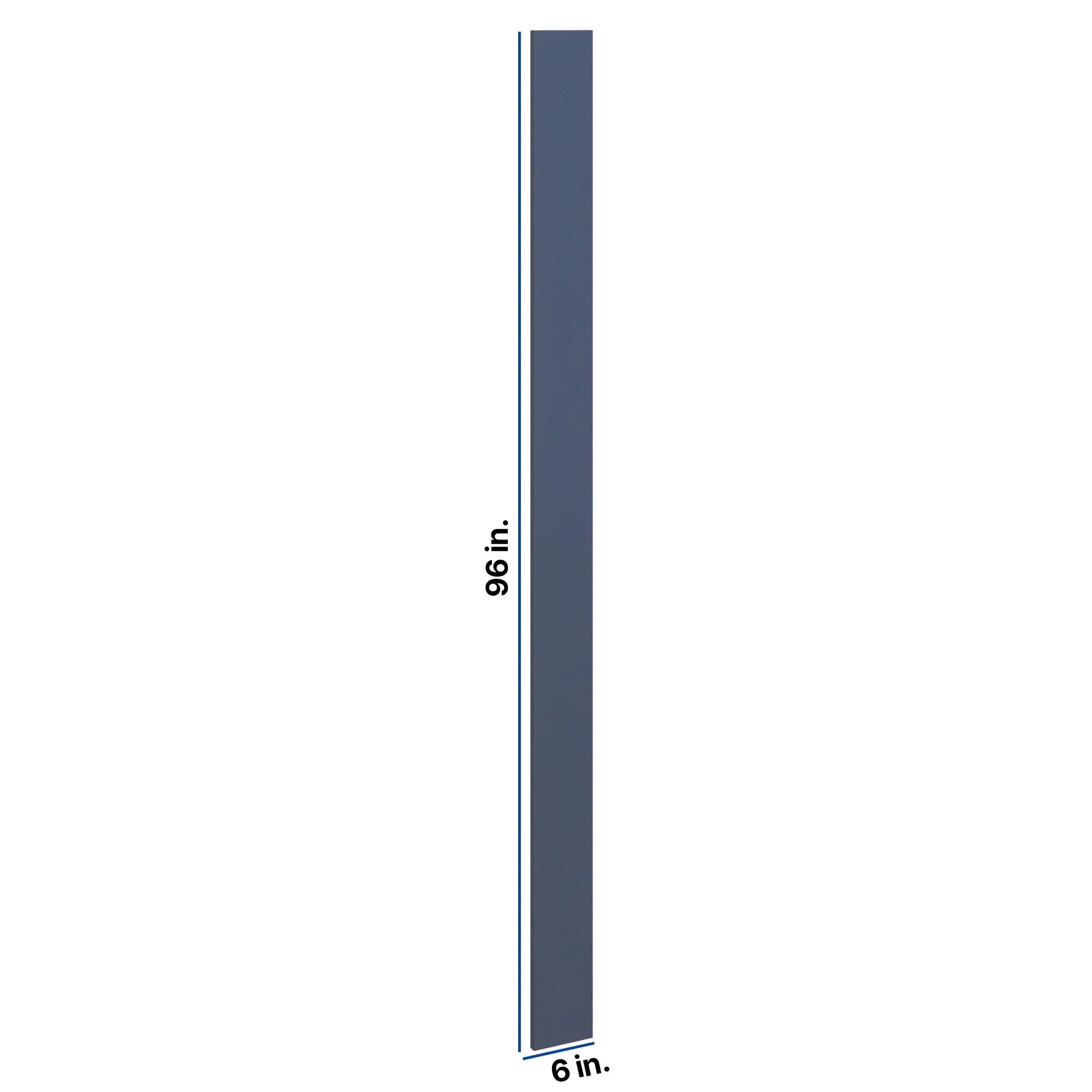 Modernform Cabinet Signature Blue 6" W X 96" H Tall Filler
