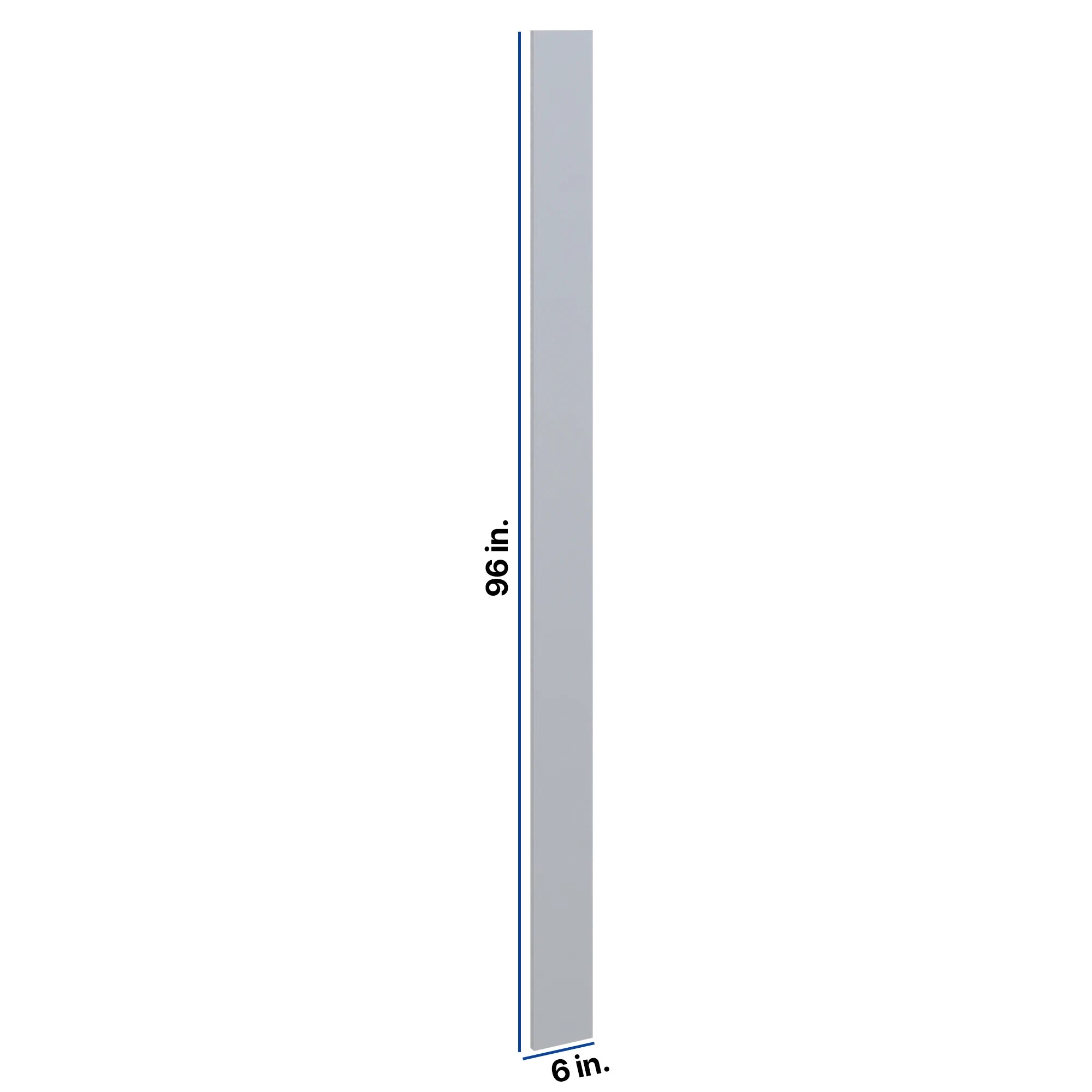 Modernform Cabinet Grey Shaker 6" W X 96" H Tall Filler