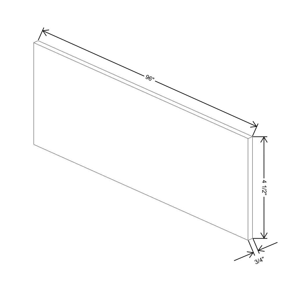 Fabuwood Allure Fusion Timber 96" W X 4 1/2" H X 3/4" D Toe Kick