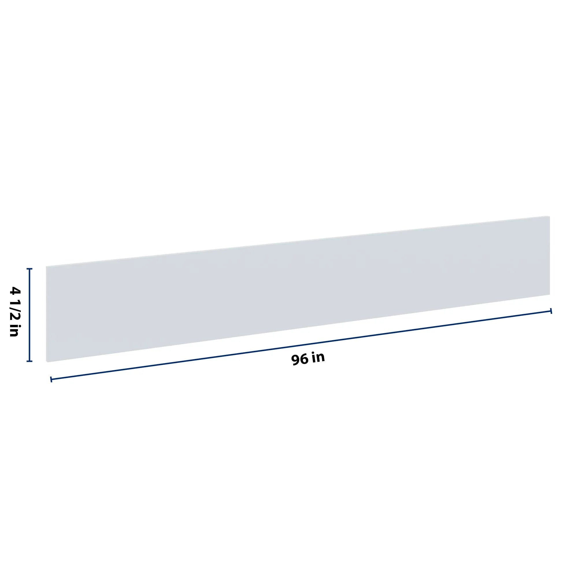 J&K White Shaker S8 96" W Toe Kick