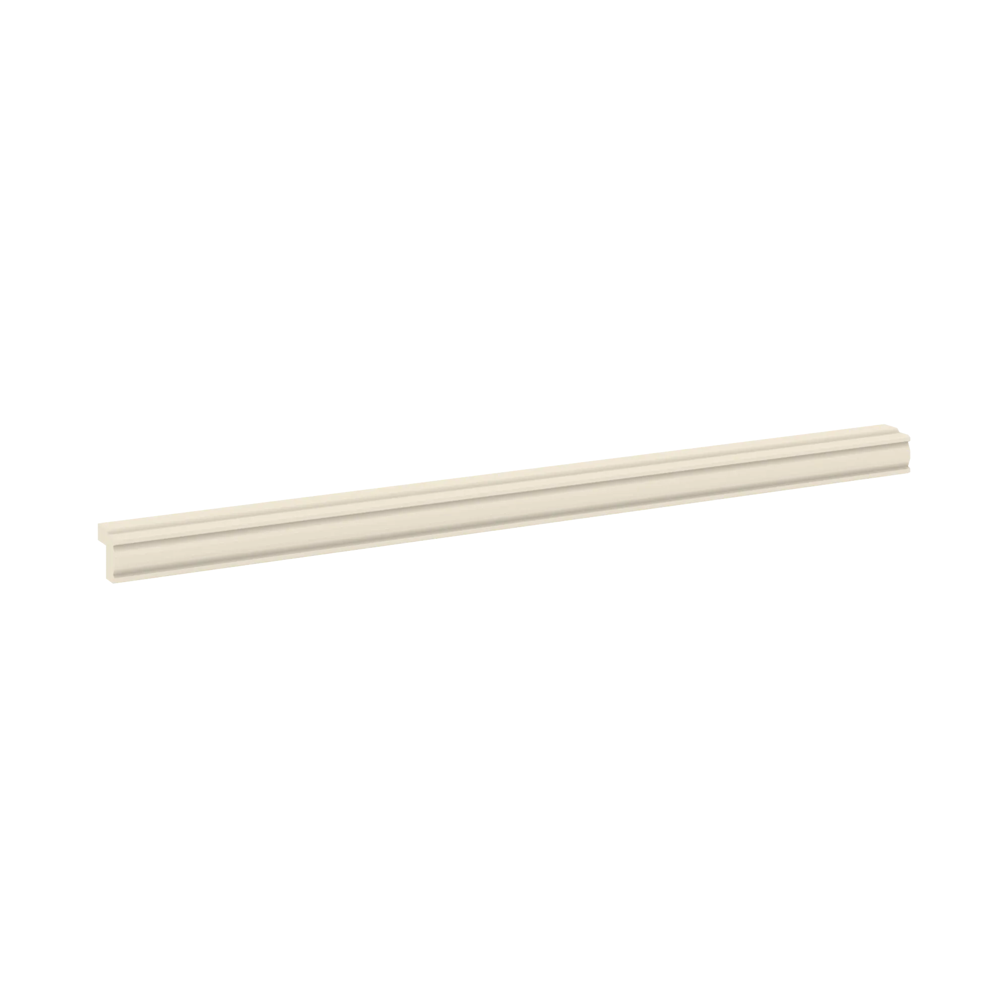J&K Pearl Glazed H9 96" W Traditional Light Rail Molding