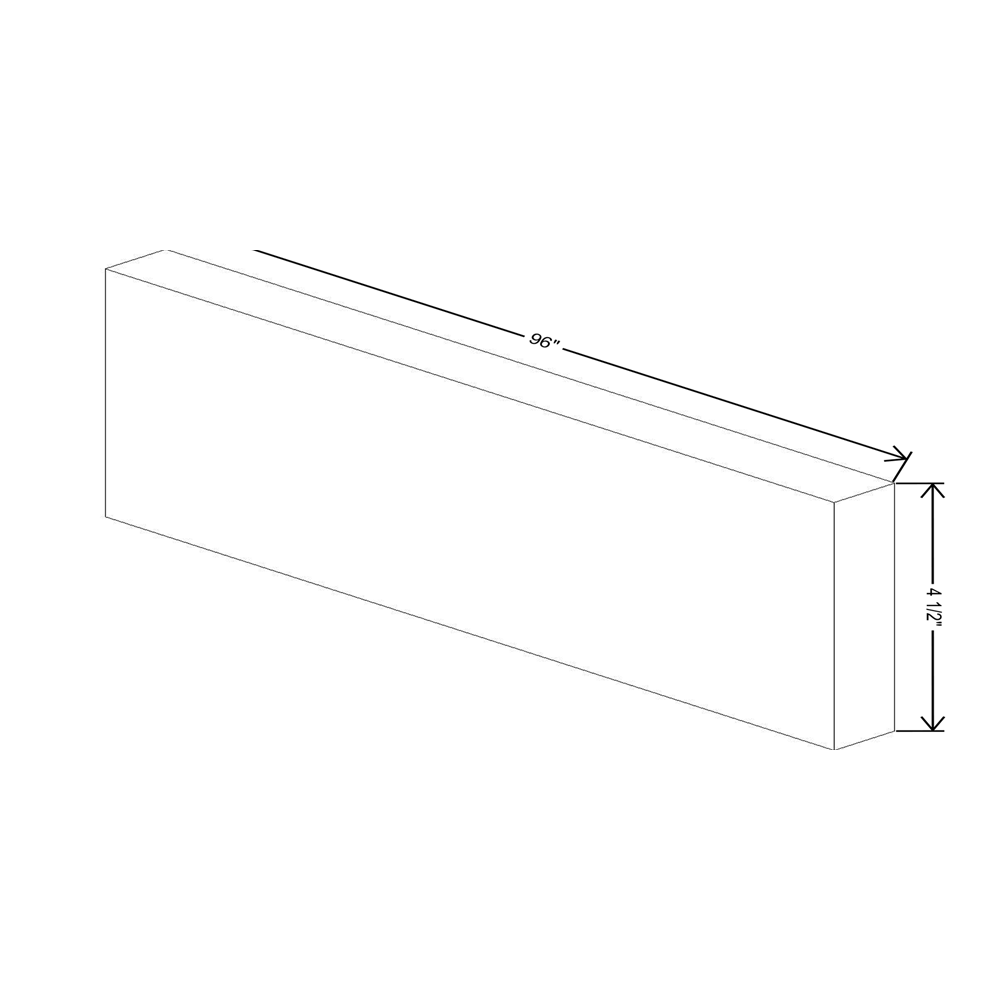 Wolf Classic Dartmouth Brownstone Stain 4-1/2"H Toekick 96"W