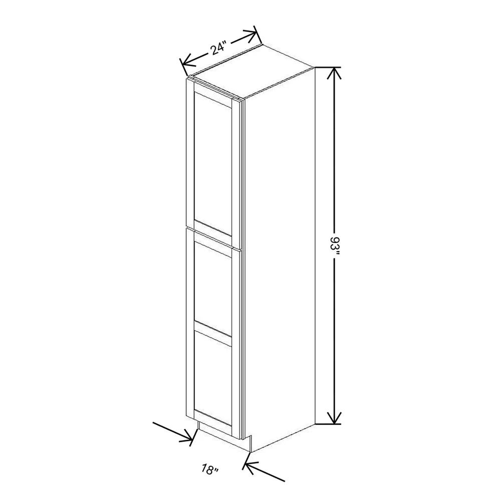 Fabuwood Allure Galaxy Desert Oak 18" W X 93" H X 24" D Tall Pantry Cabinet