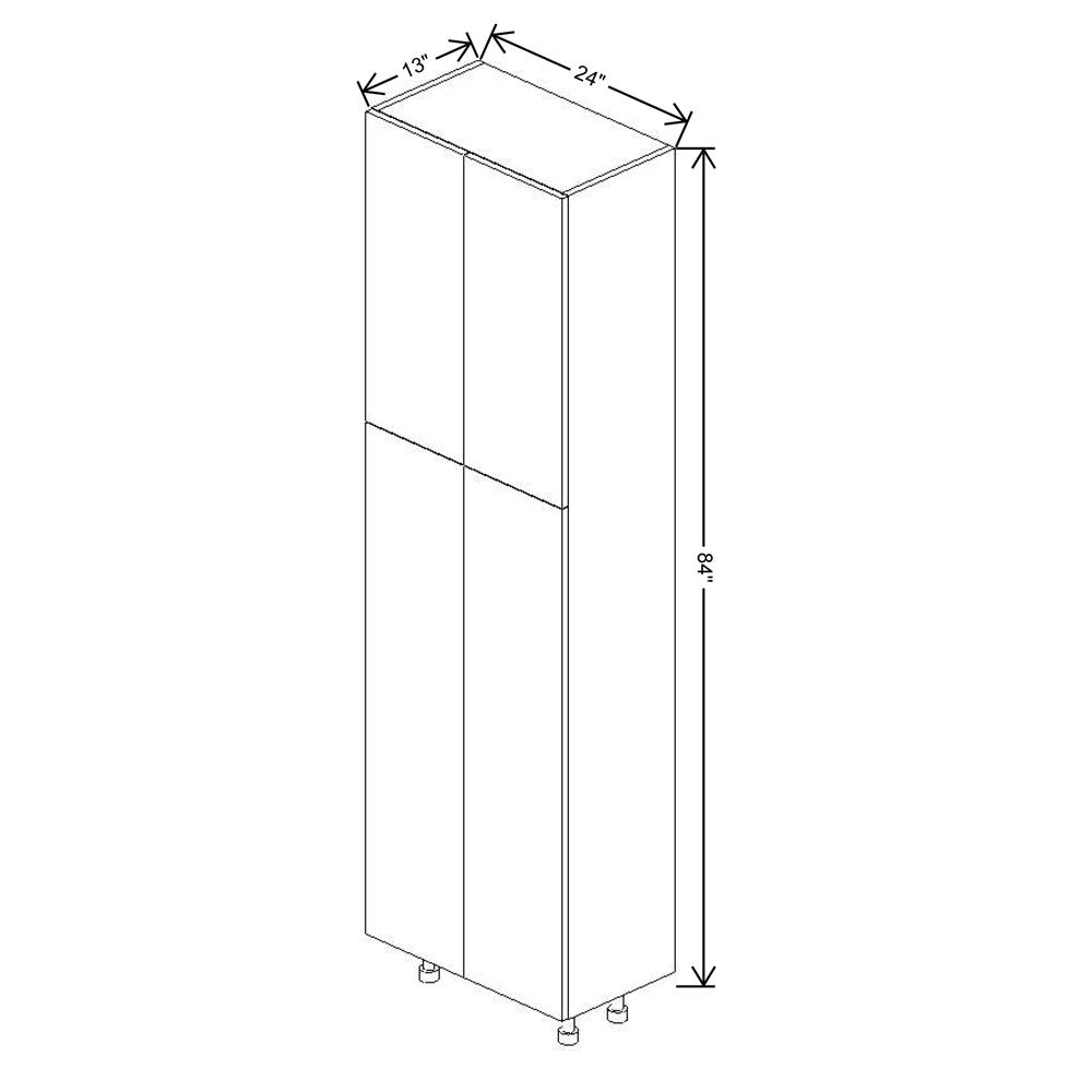 Fabuwood Illume Tuscany Olmo 3  84"H Double Door Pantry