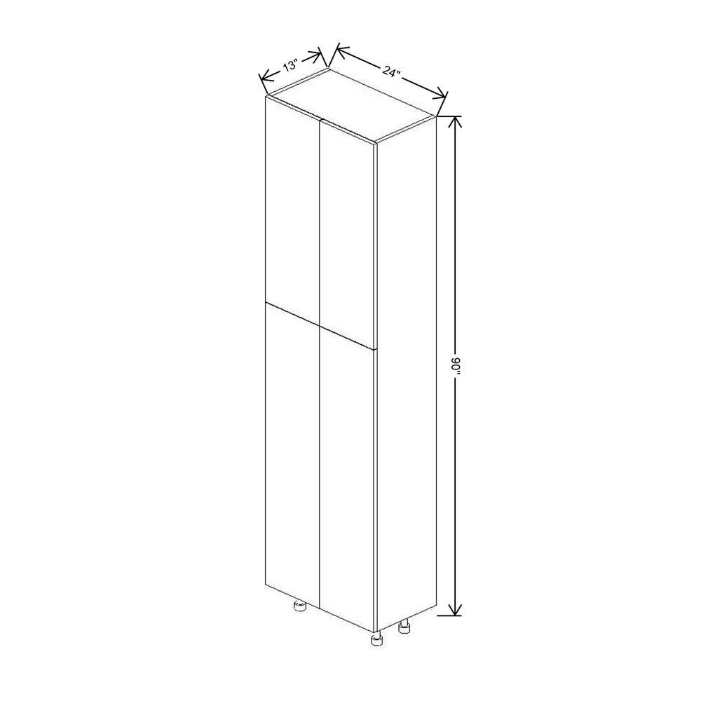 Fabuwood Illume Catalina Como Ash 2 36" High Wall