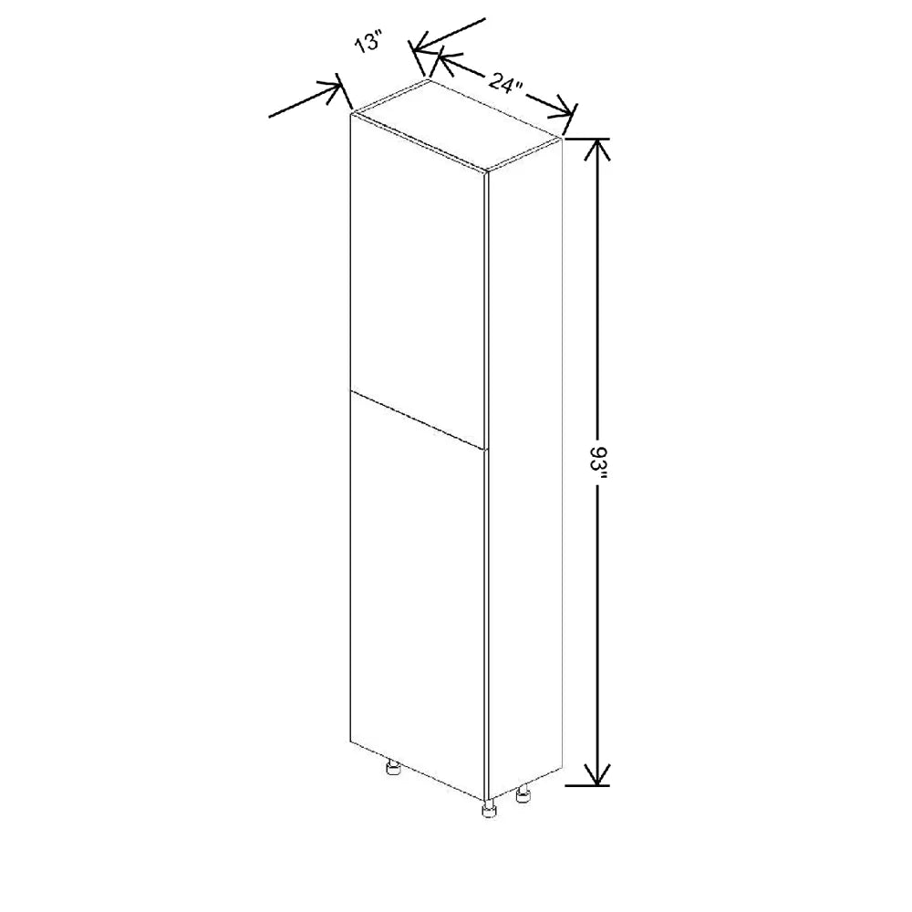 Fabuwood Illume Tuscany Olmo 3 24" W X 93" H X 13" D Tall Pantry Cabinet