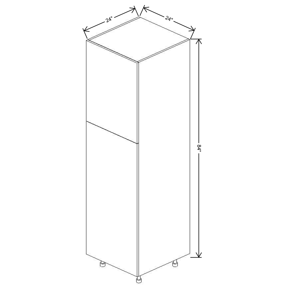 Fabuwood Illume Tuscany Nocce 3  84"H Single Door Pantry